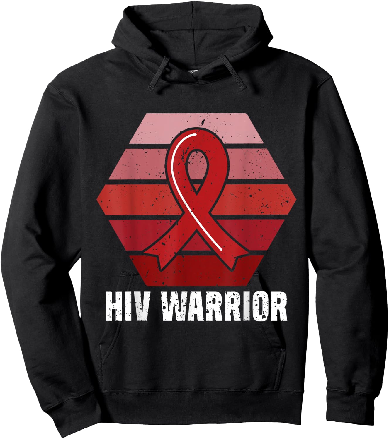 HIV Warrior Aids Awareness Month Support Hoodie - Hoodie | Black