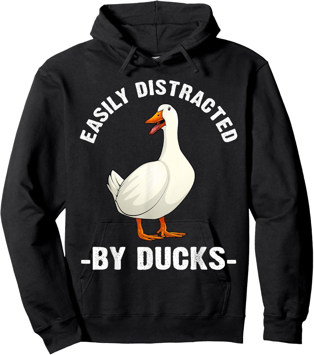 Cute Duck Design Women Aquatic Bird Duck Lovers Hoodie - Hoodie | Black