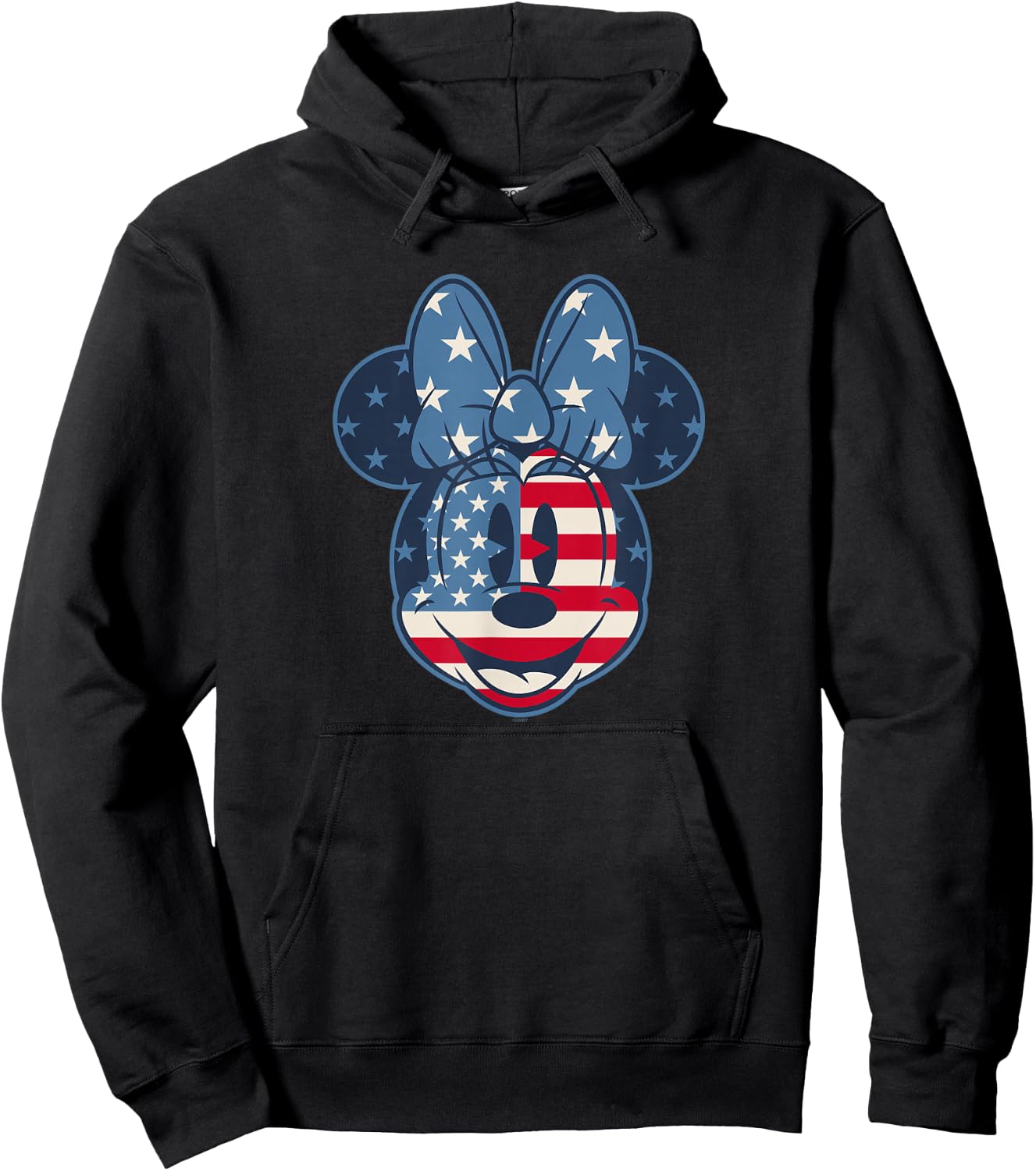 Disney Minnie Mouse Vintage Americana Fourth of July Small Hoodie - Hoodie | Black