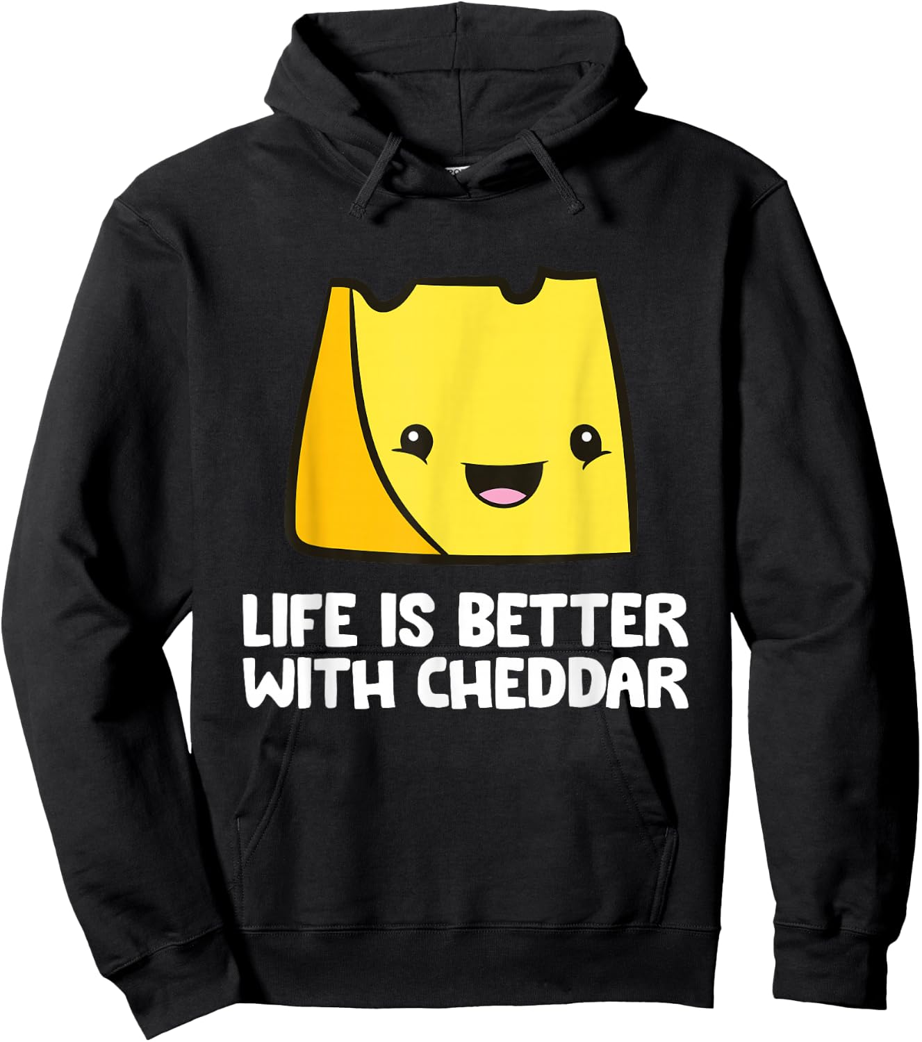 Life Is Better With Cheddar Hoodie - Hoodie | Black