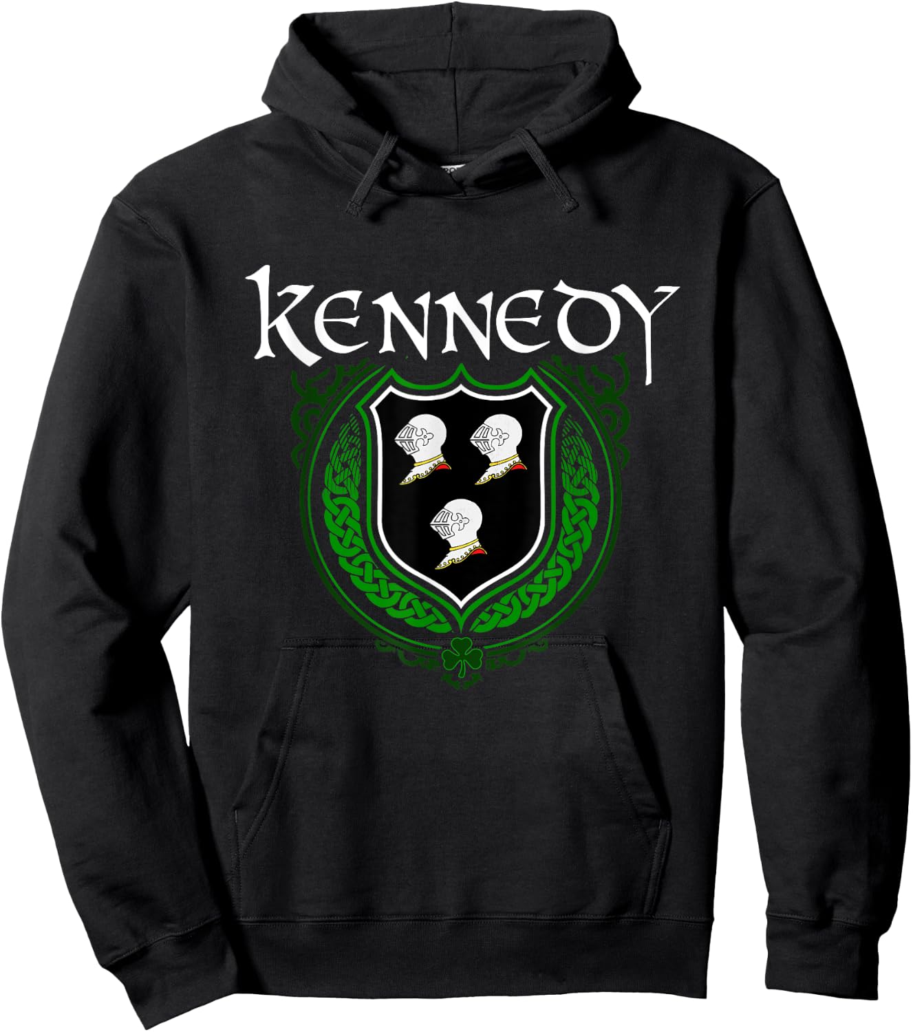 Kennedy Surname Irish Clan Tartan Badge Ireland Hoodie - Hoodie | Black