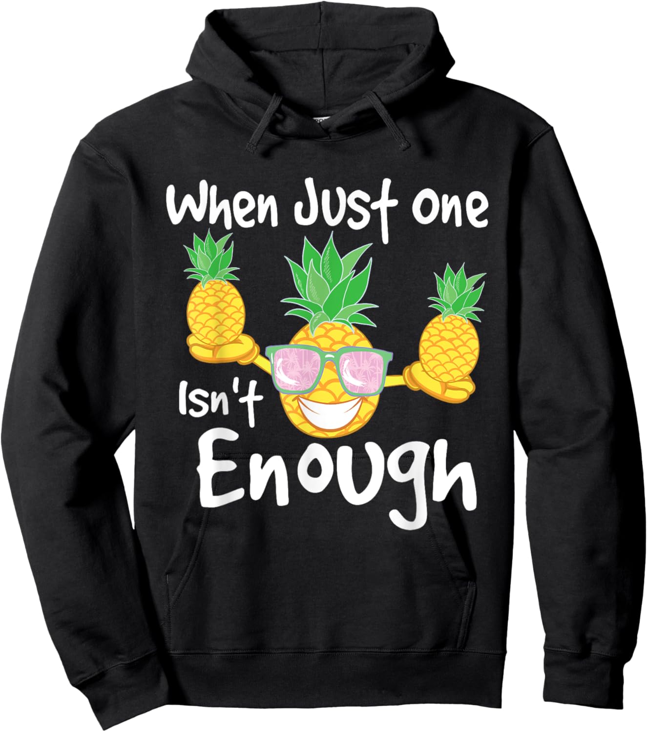 When Just One Isn't Enough - Pineapple Swinger Swingers Hoodie - Hoodie | Black