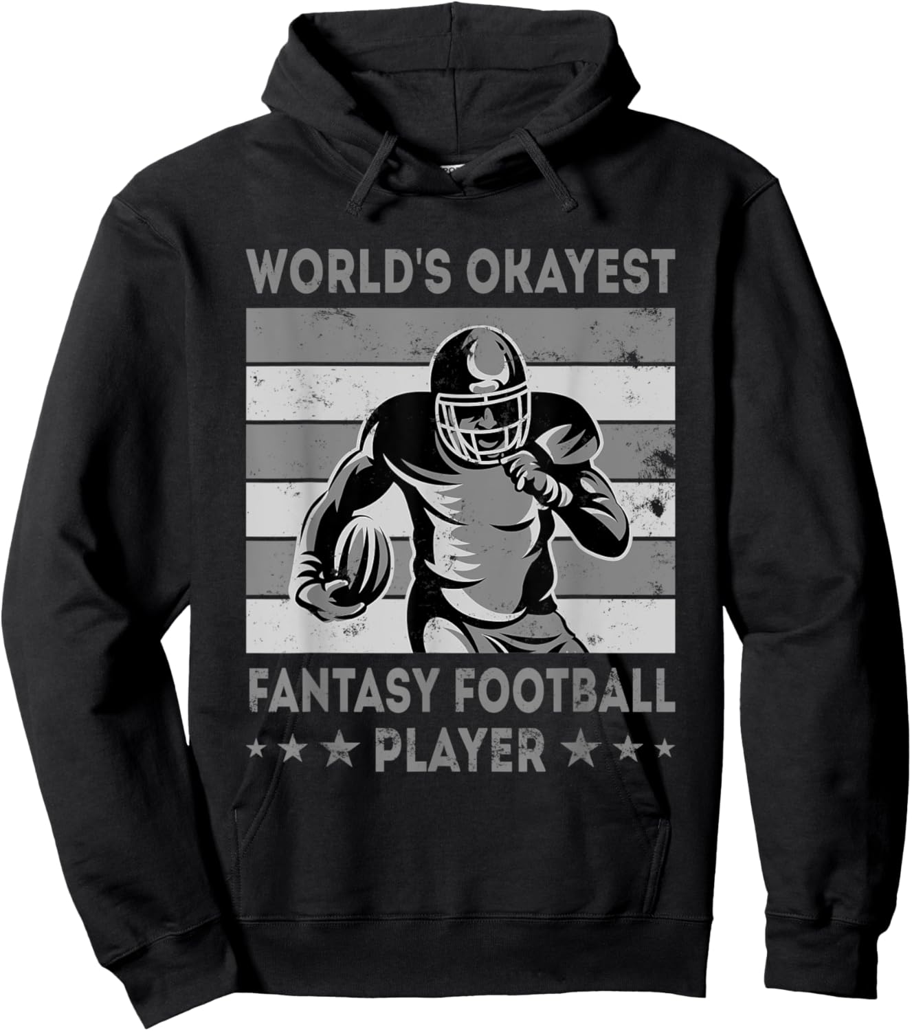World's Okayest Fantasy Football Player - Draft Day Hoodie - Hoodie | Black