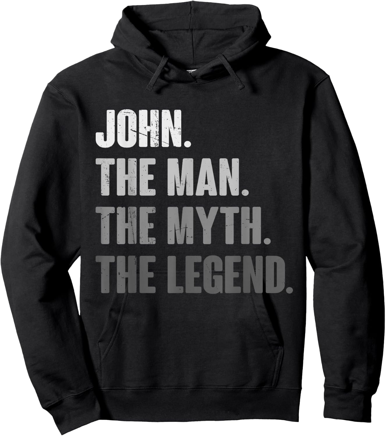 John The Man The Myth The Legend Funny Gift John Hoodie - Hoodie | Black