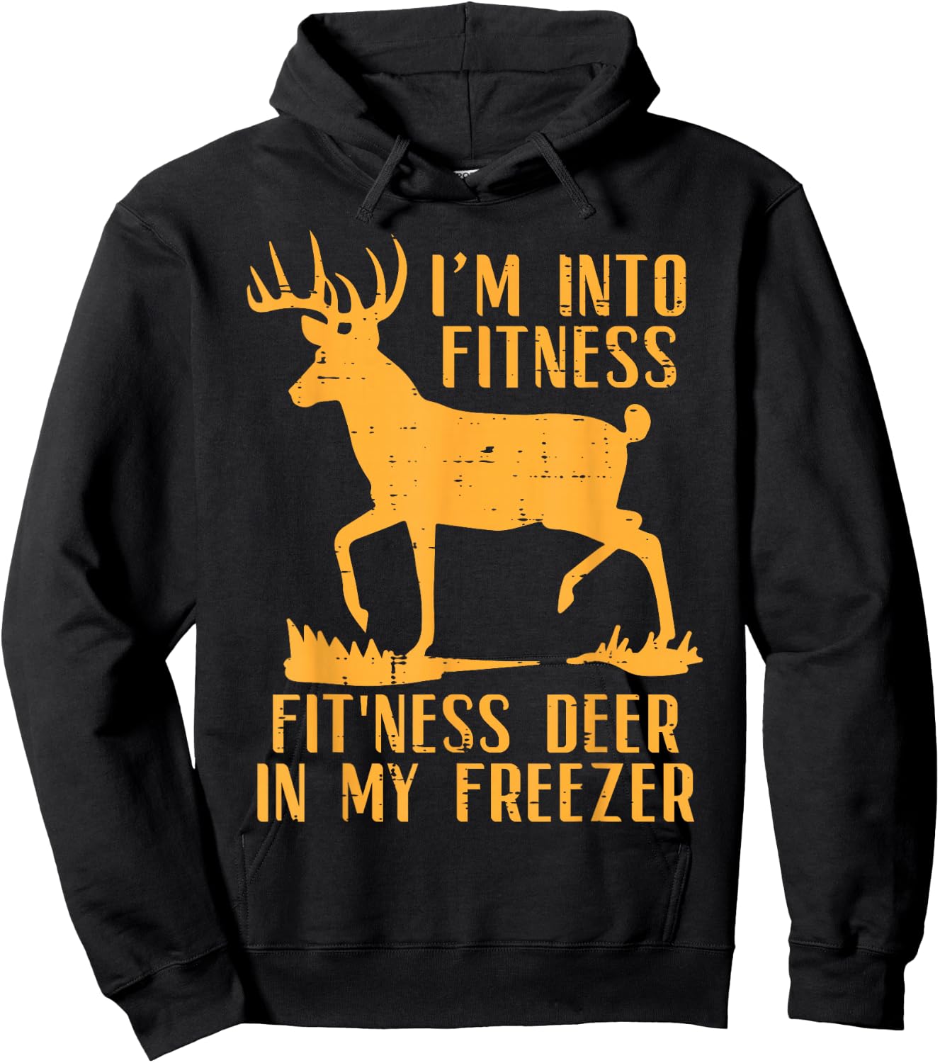 Into Fitness Fit Ness Deer Freezer Funny Hunting Men Women Hoodie - Hoodie | Black