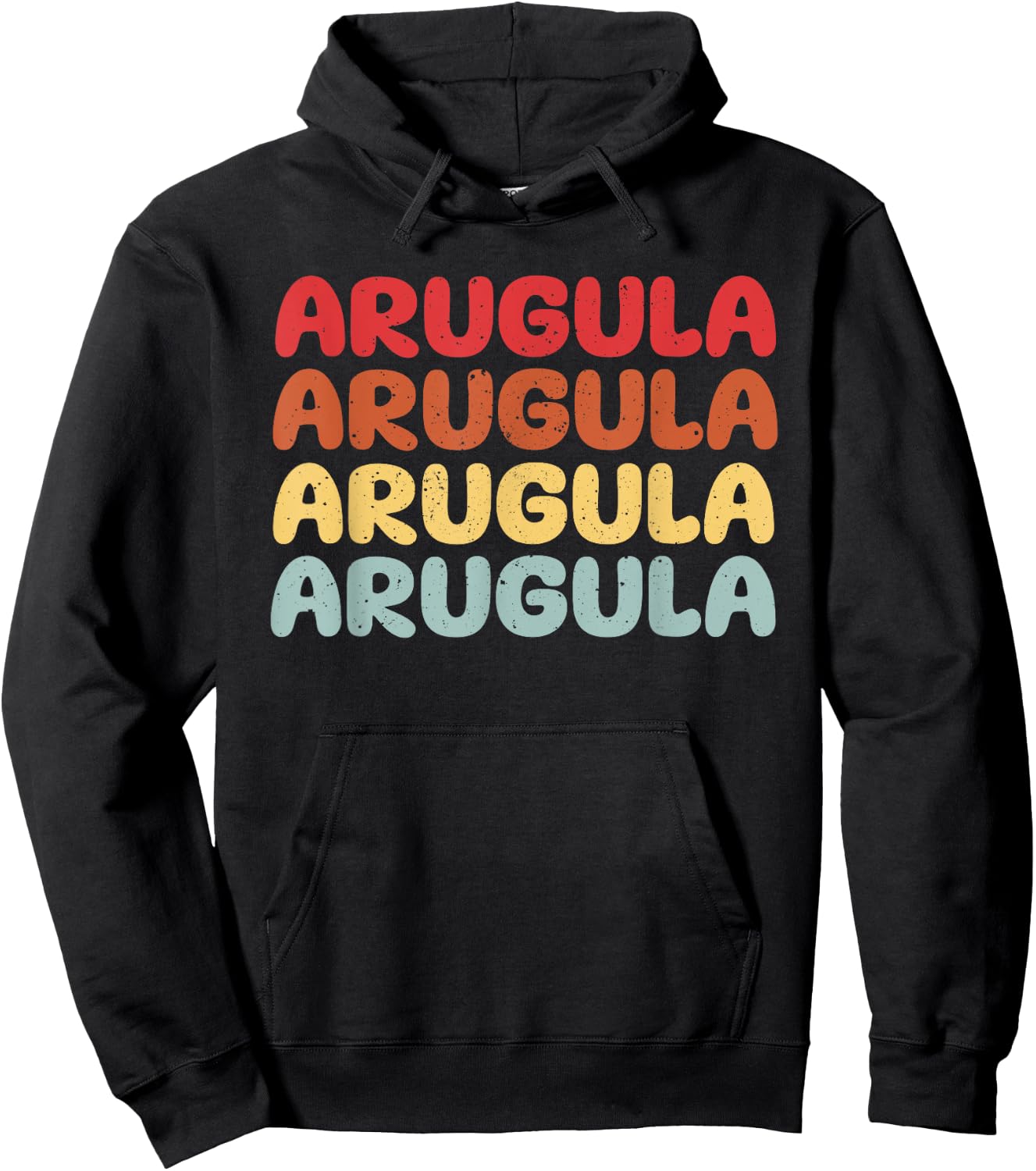 Arugula Typeset Design Love Gardening Plants Hoodie - Hoodie | Black