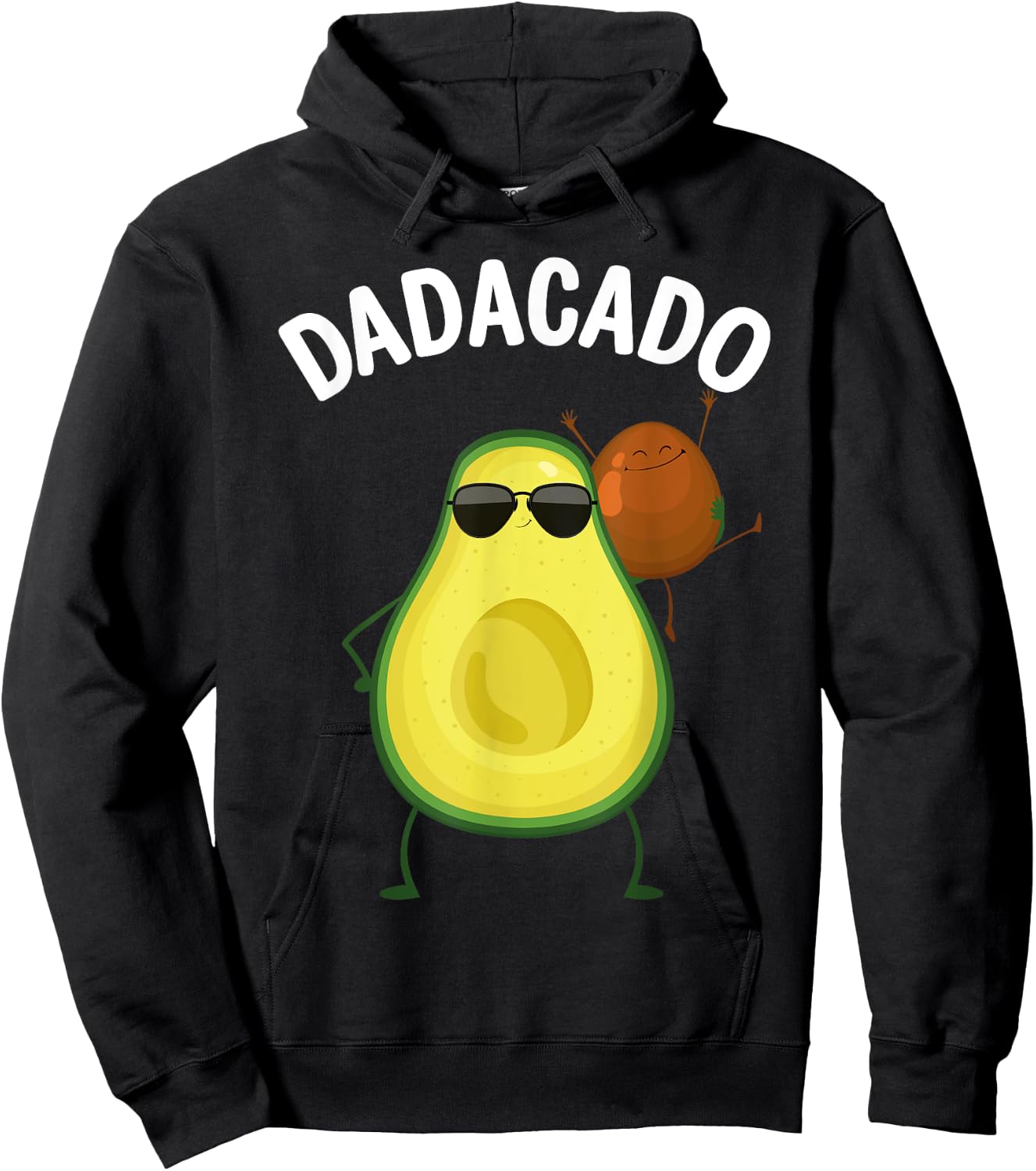 Cute Avocado Design For Dad Men Fruit Avocado Pear Lovers Hoodie - Hoodie | Black
