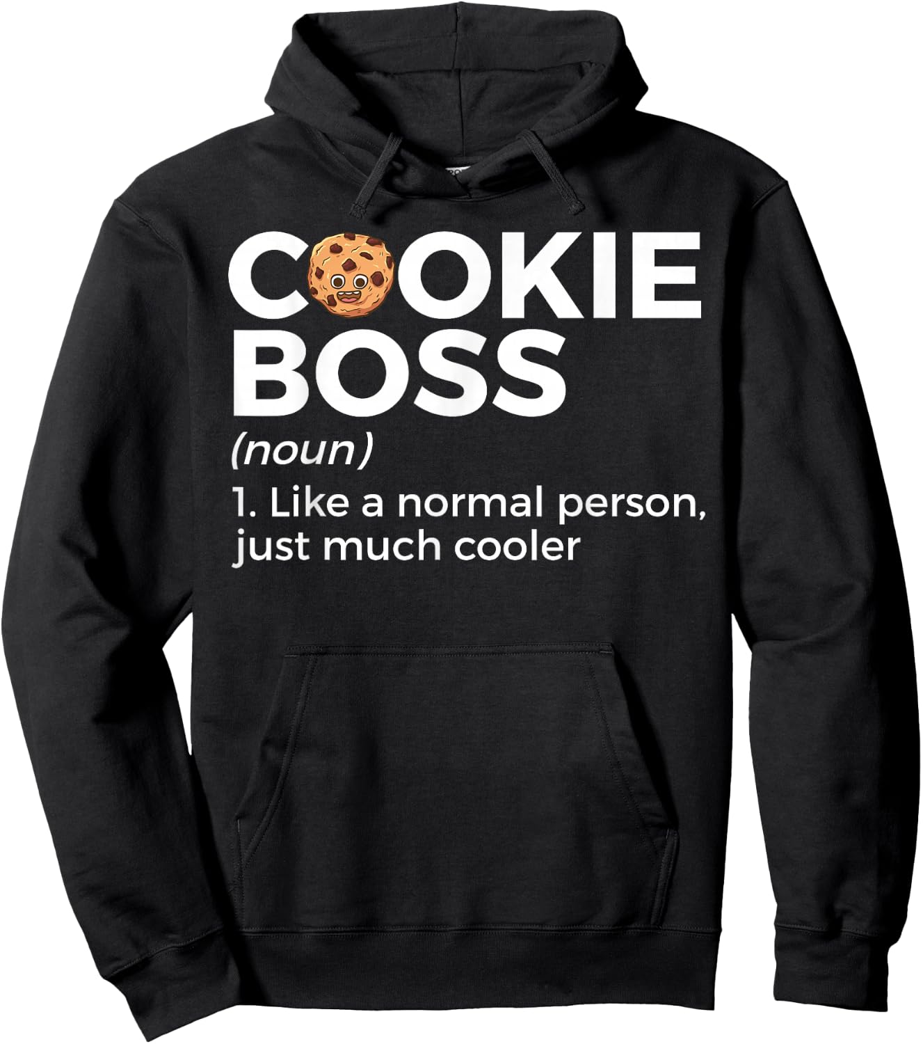 Cookie Boss Definition Funny Cookie Baker Hoodie - Hoodie | Black