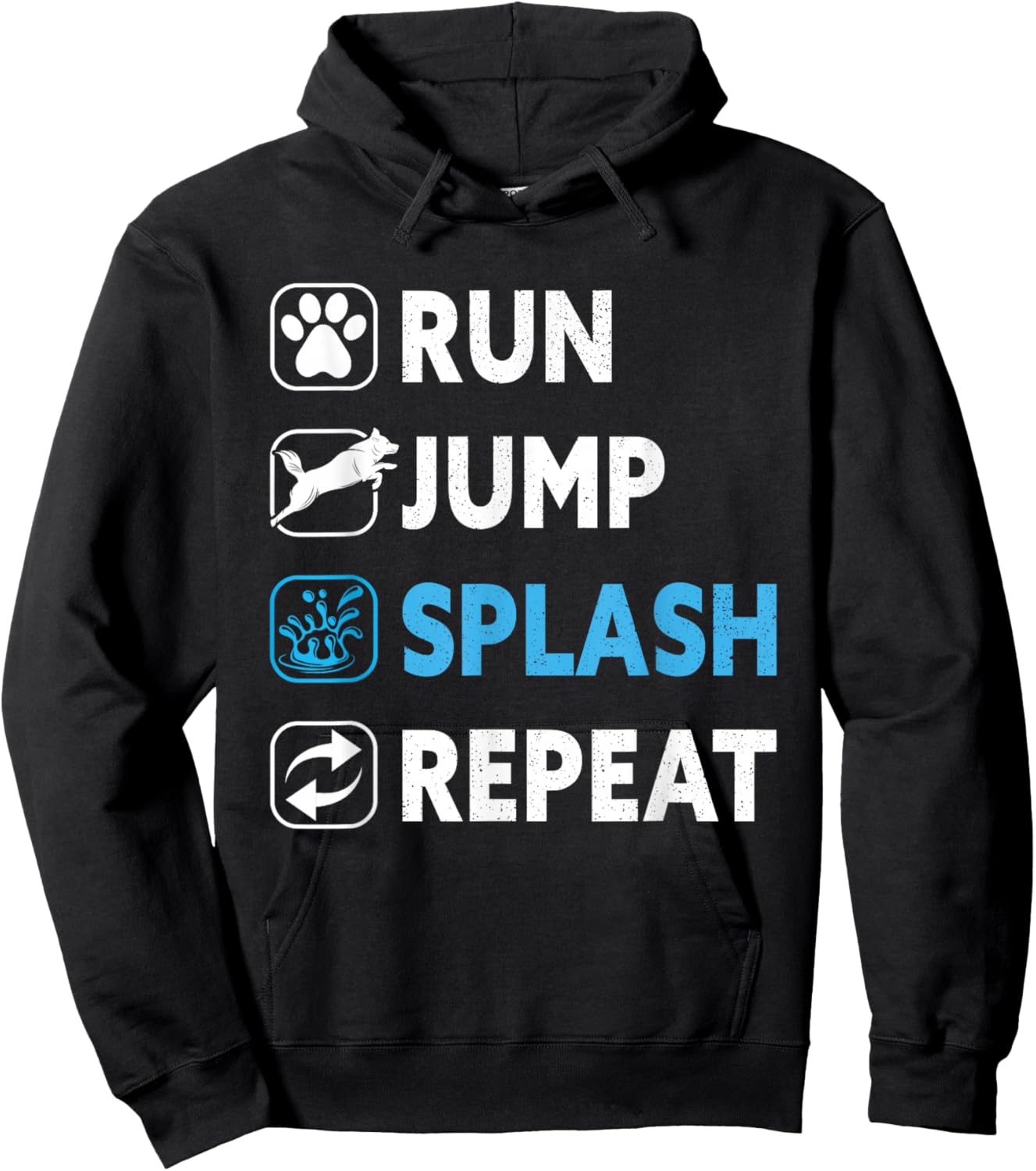 Dog Dock Jumping Dock Diving Dogs Hoodie - Hoodie | Black