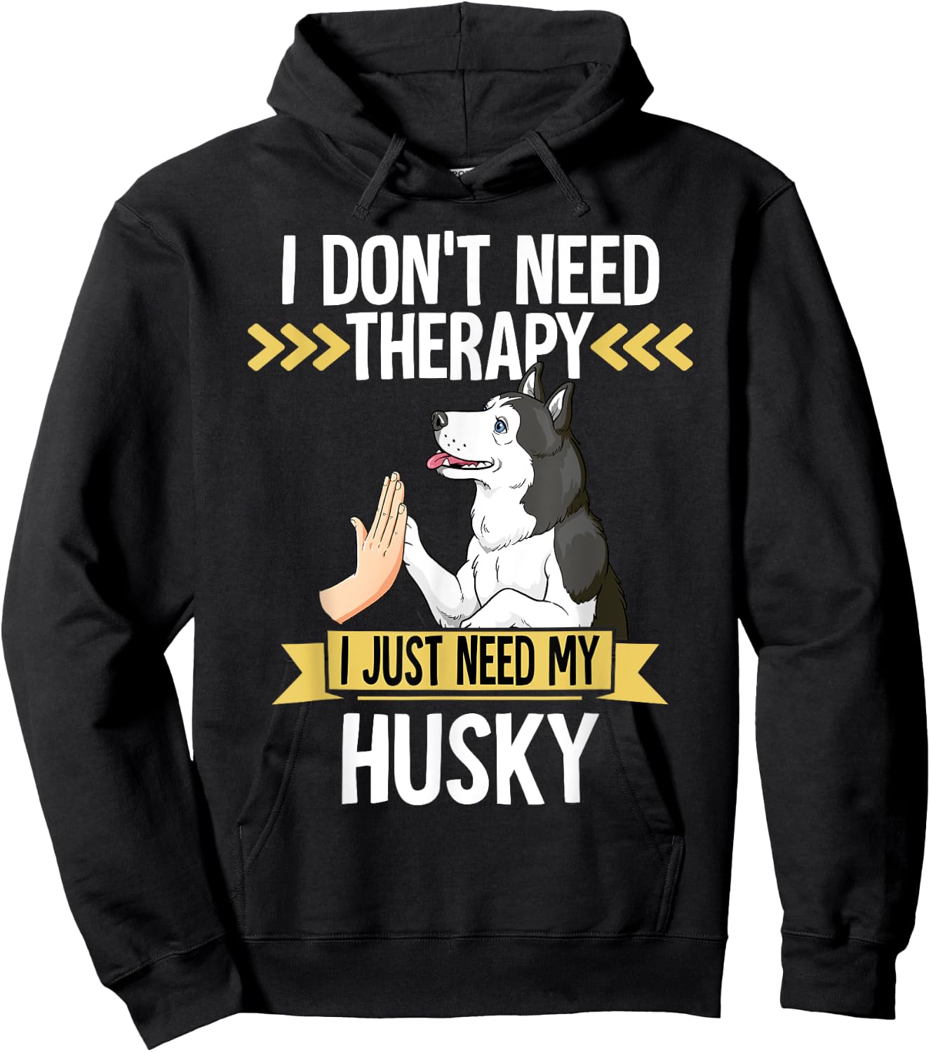Siberian Husky Hoodie - Hoodie | Black