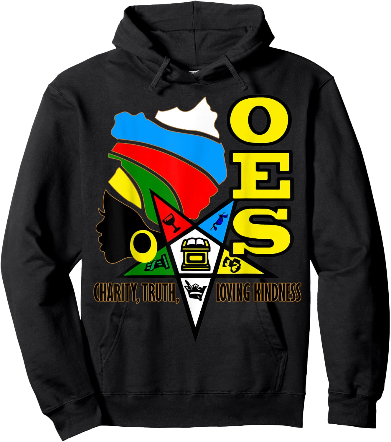 OES Charity Truth Loving Kindness Sister Africa Parents' Day Hoodie - Hoodie | Black