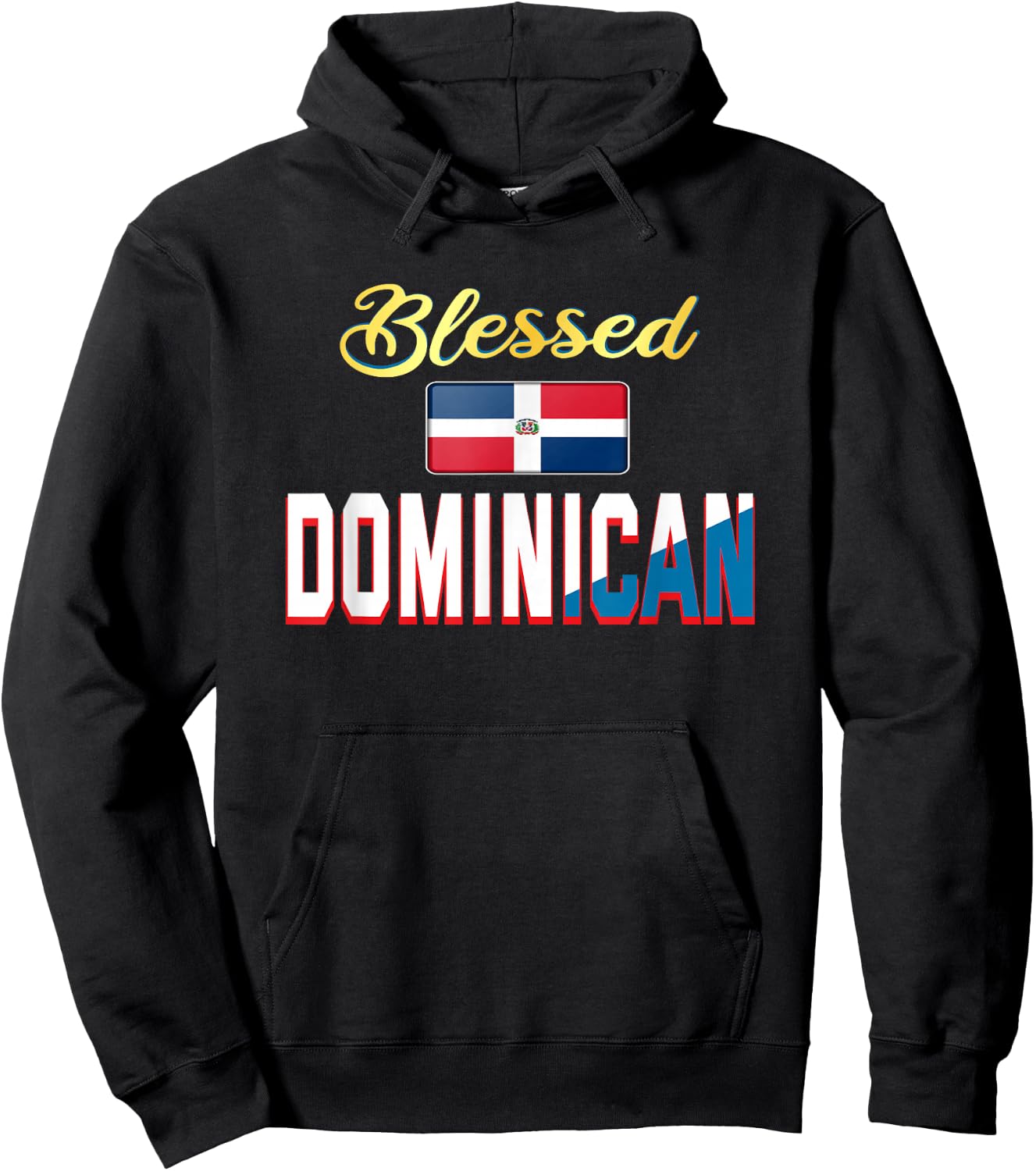 Blessed Dominican: Dominican men Dominican women outfits Hoodie - Hoodie | Black