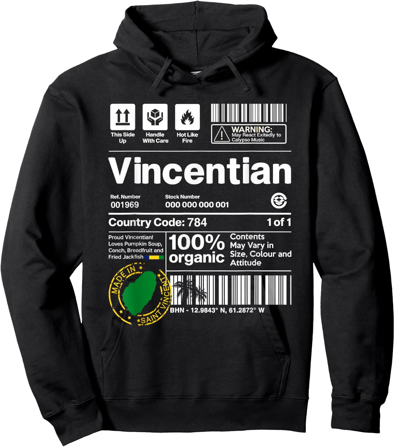 Saint Vincent Handle With Care Hoodie - Hoodie | Black