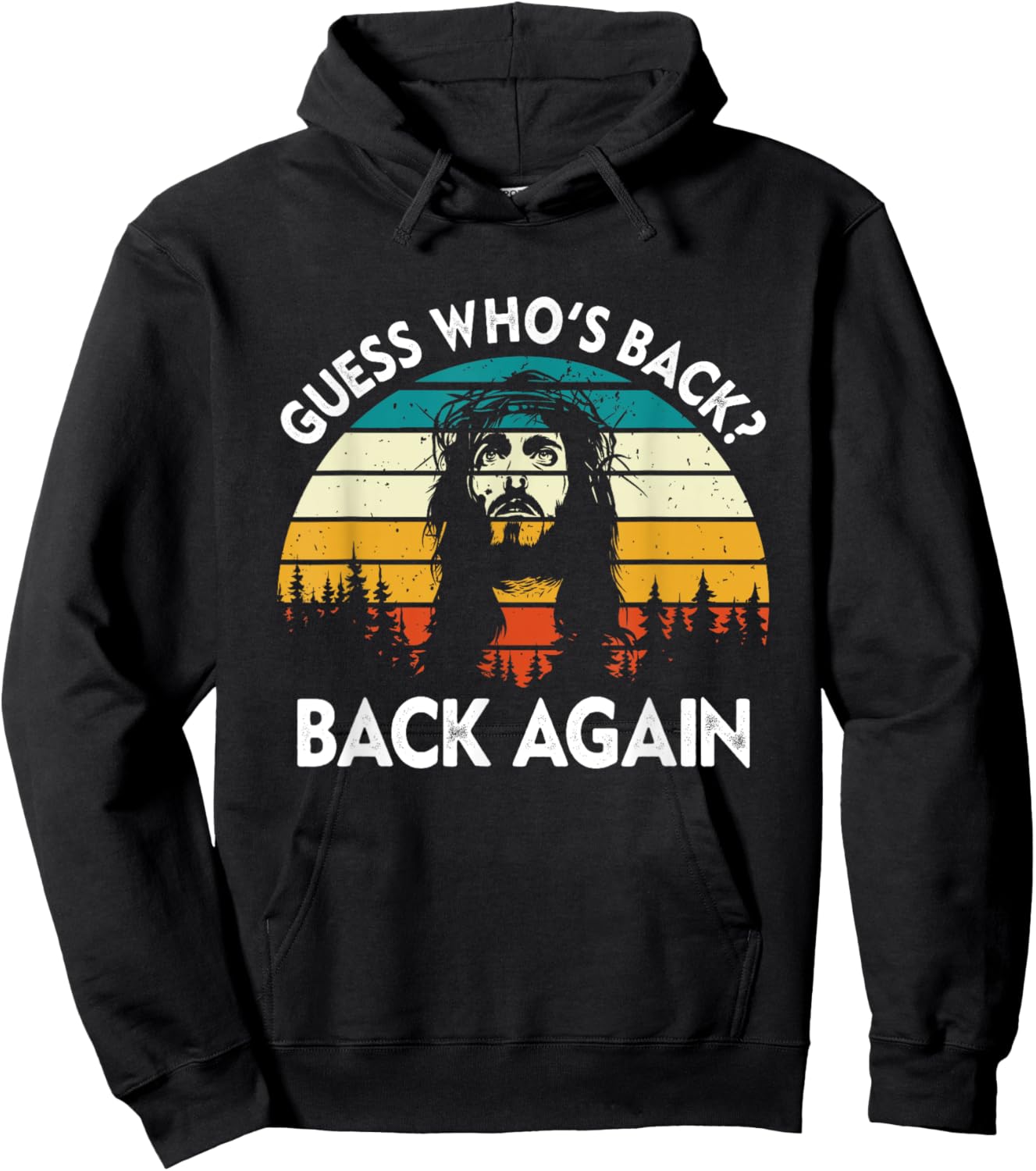 Guess Who's Back? Back Again Easter Day Jesus Christian Hoodie - Hoodie | Black