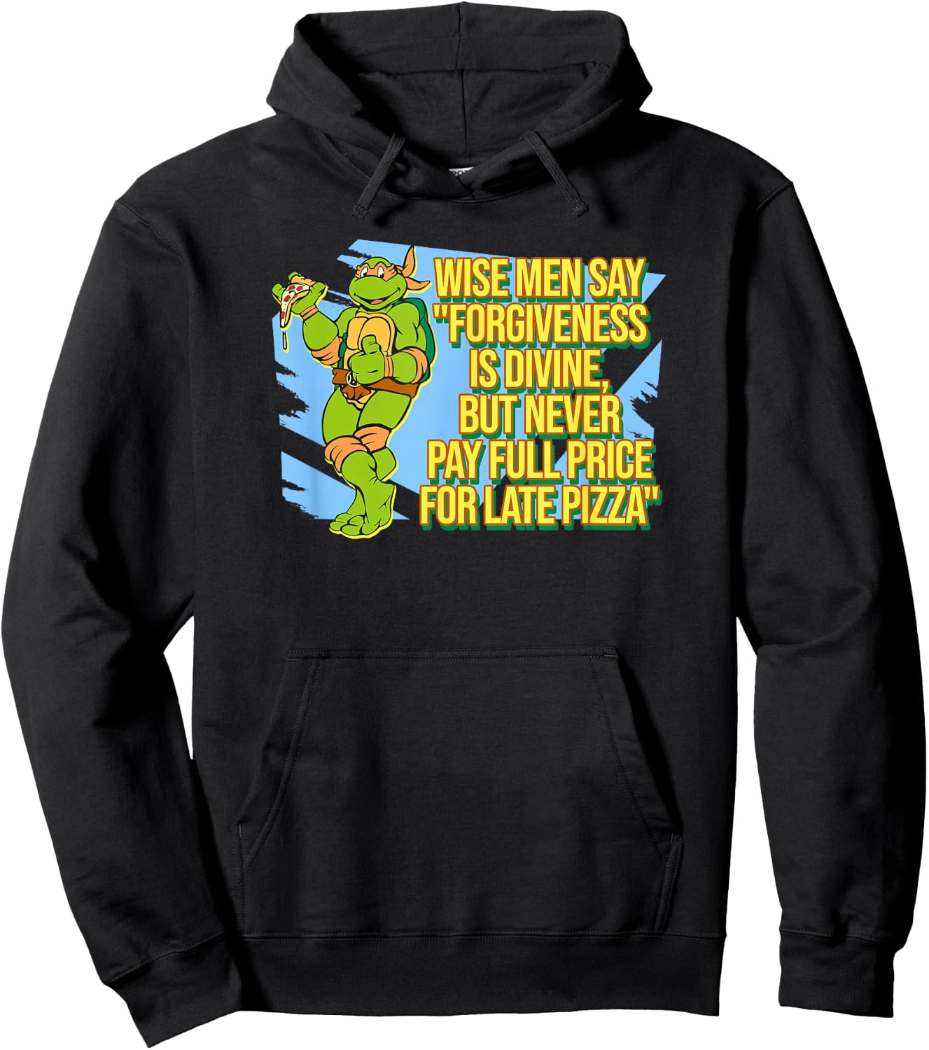 Michelangelo - Late Pizza Hoodie - Hoodie | Black