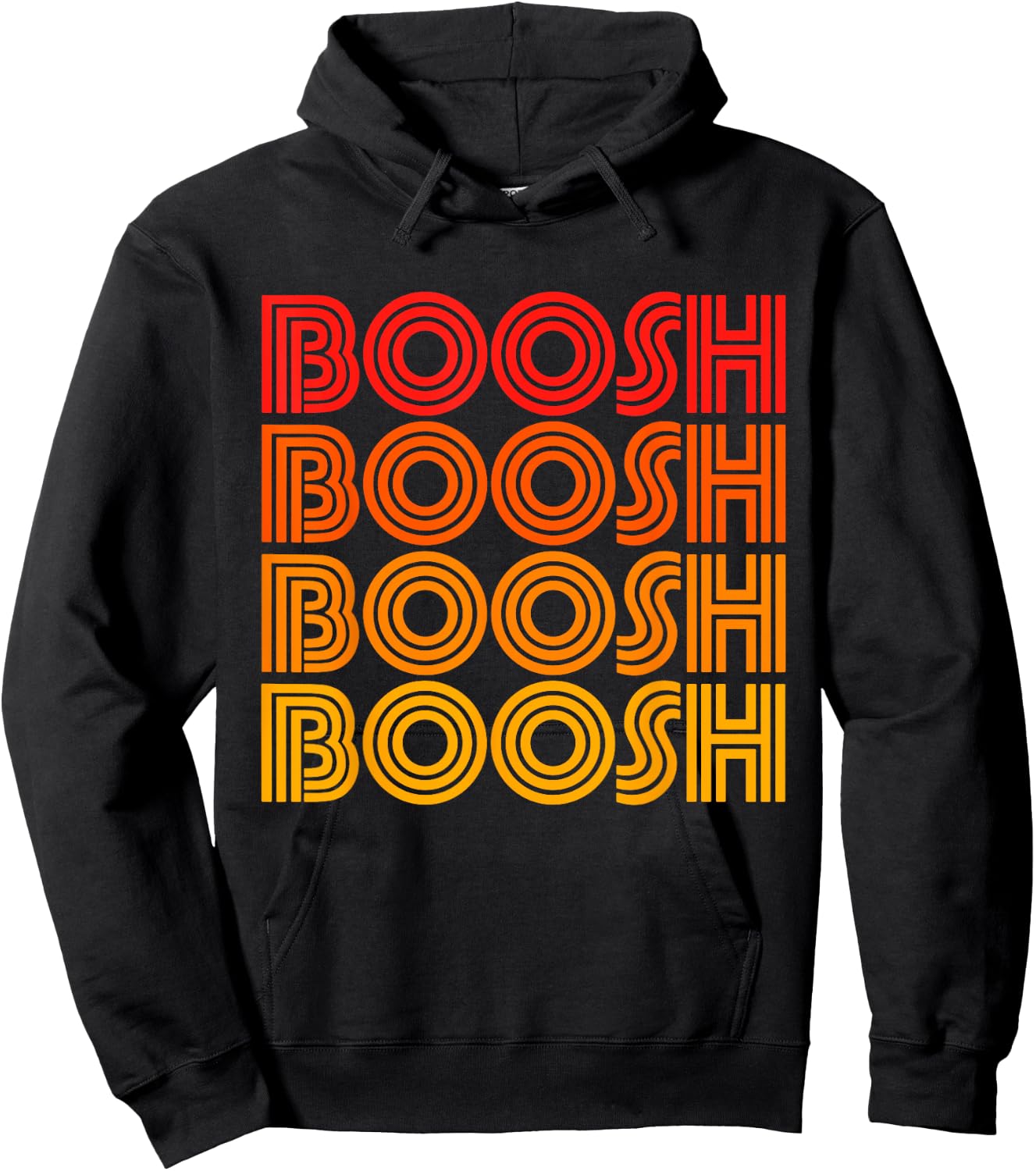 Boosh Funny Booosh Noise Word Silly Goofy Weird Odd Fan Love Hoodie - Hoodie | Black