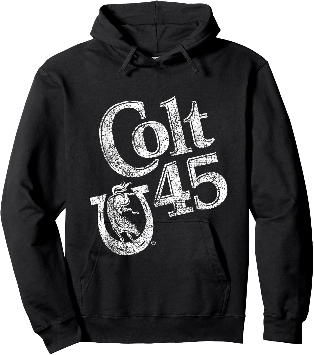 Colt 45 Beer Vintage Style - Logo Hoodie - Hoodie | Black