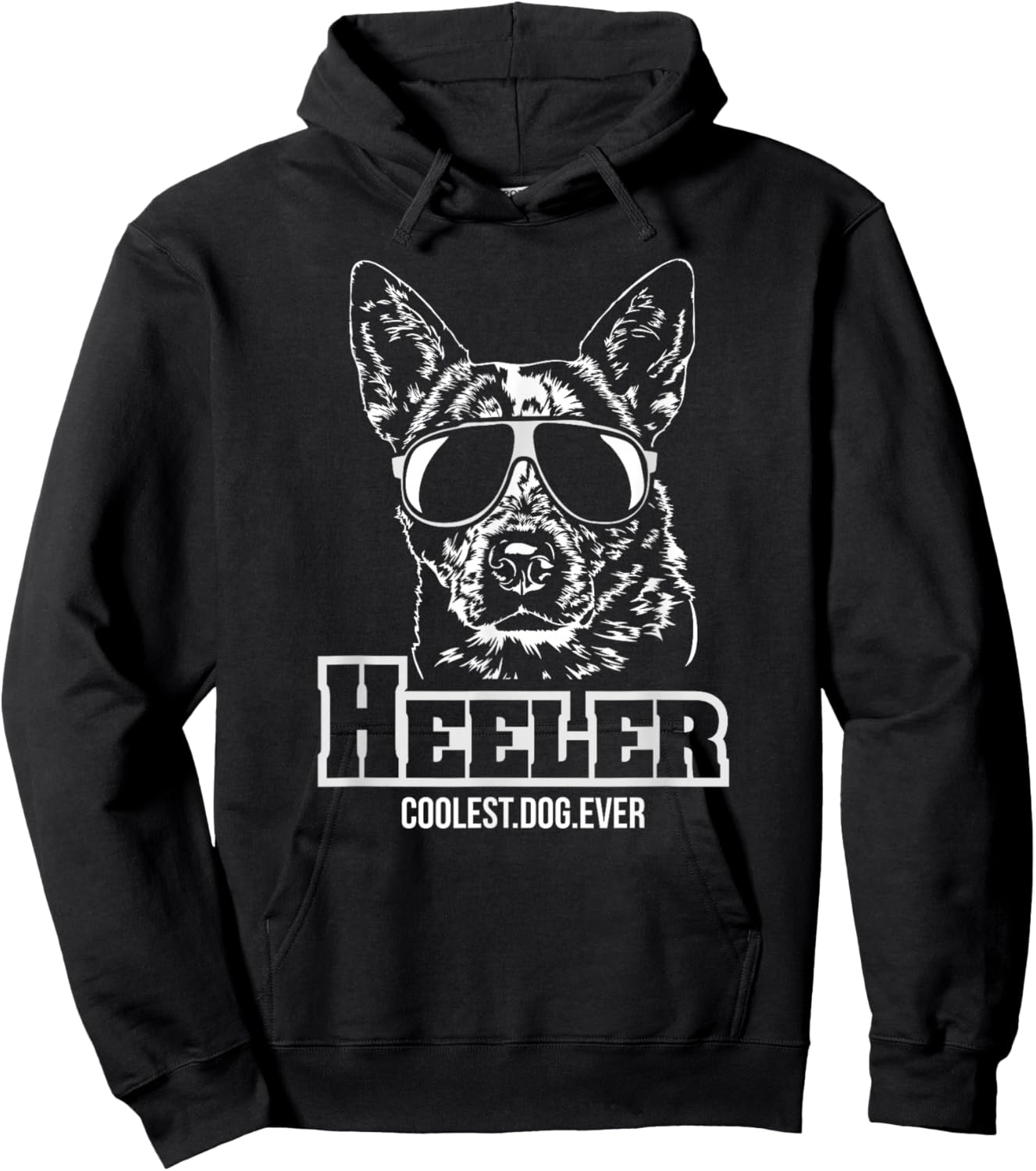 Blue Heeler cool hund gift Shirt funny dog Hoodie - Hoodie | Black