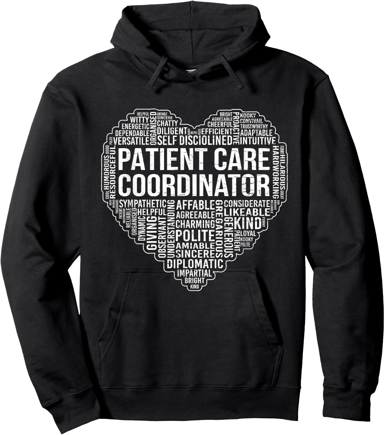 Patient Care Coordinator - Certified Assistant Nursing PCA Hoodie - Hoodie | Black