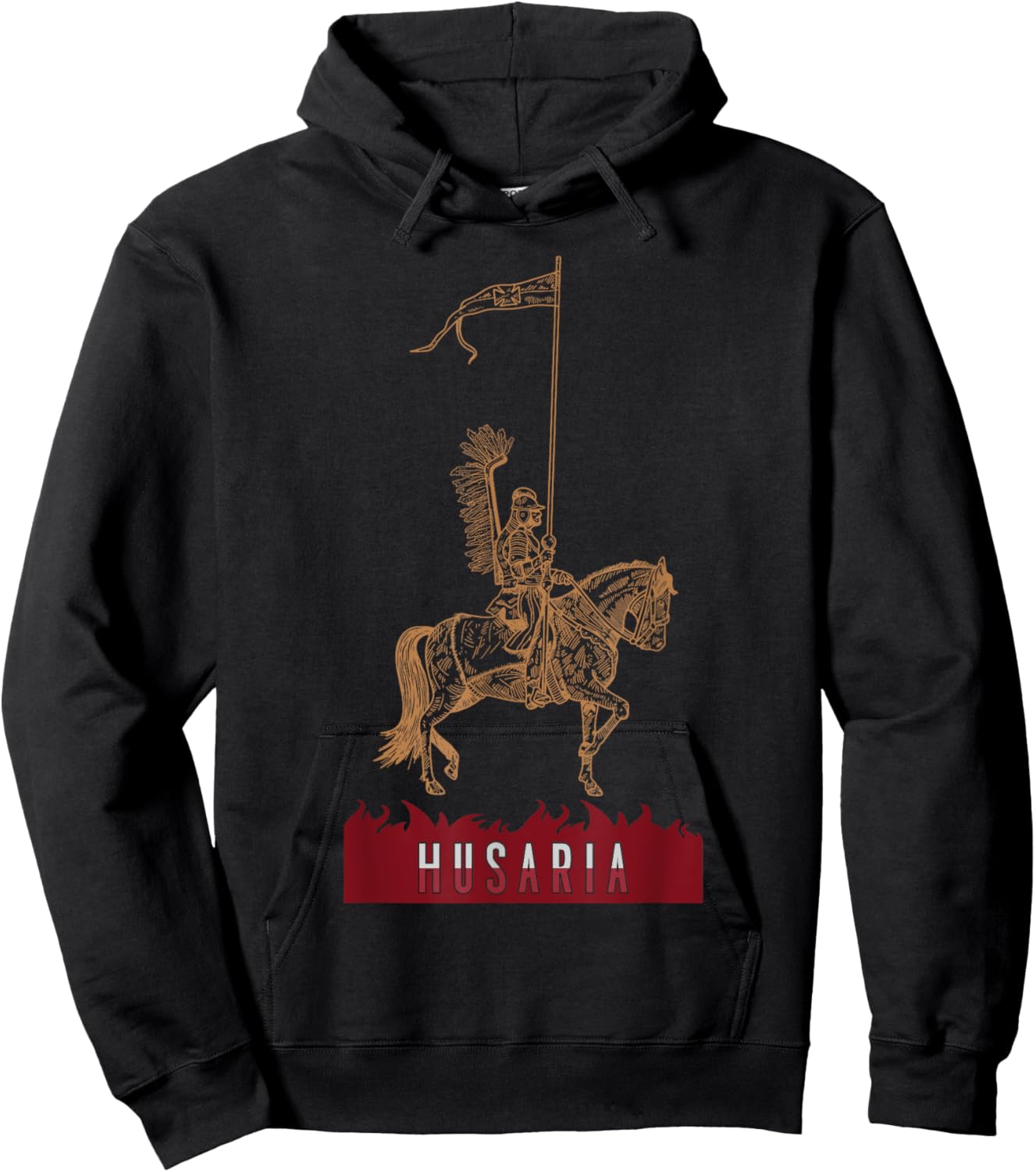 Poland husaria Polish winged hussars military Polska Krakow Hoodie - Hoodie | Black
