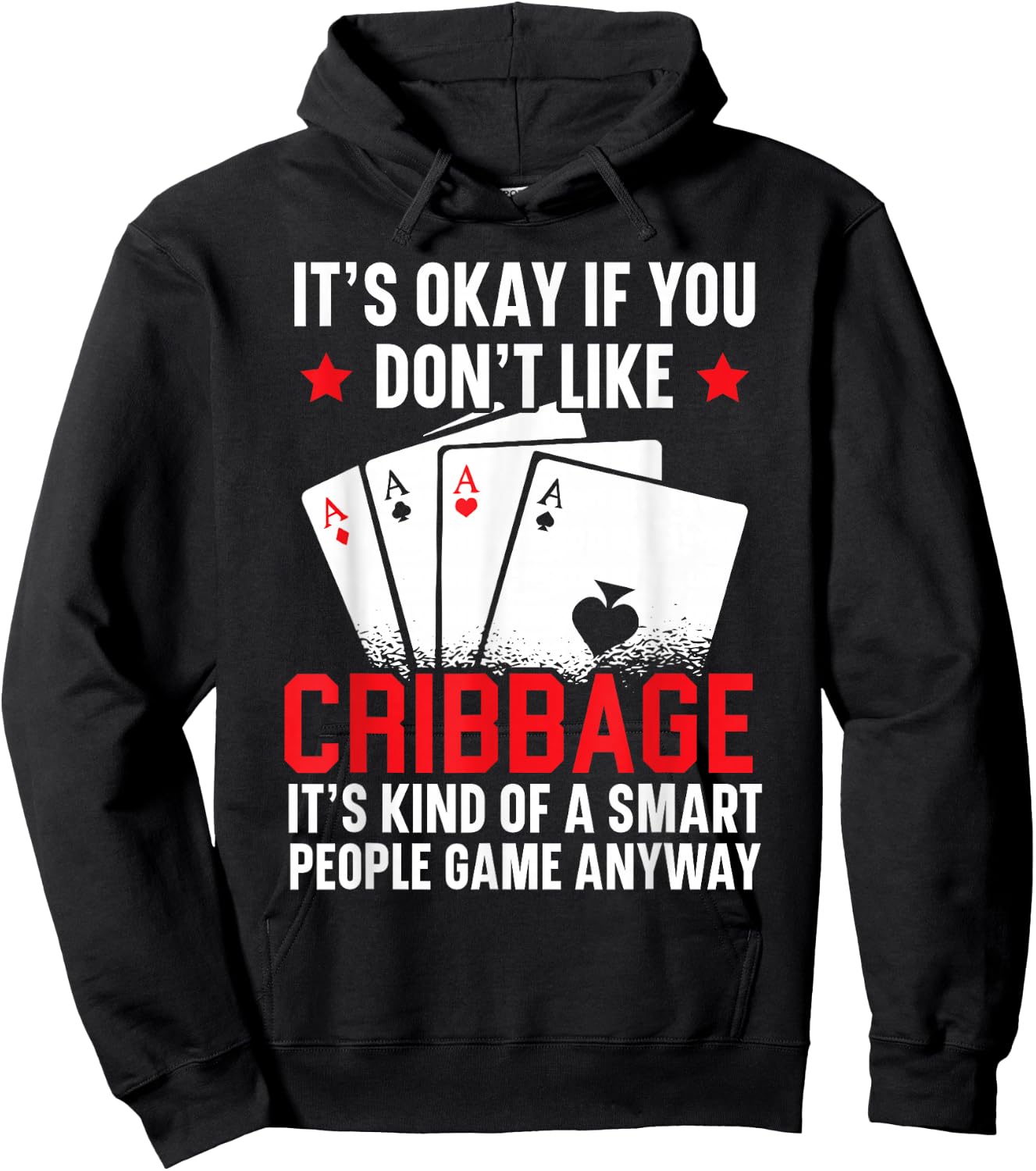 Cribbage Player Cribbage Board Game Playing Card Game Hoodie - Hoodie | Black