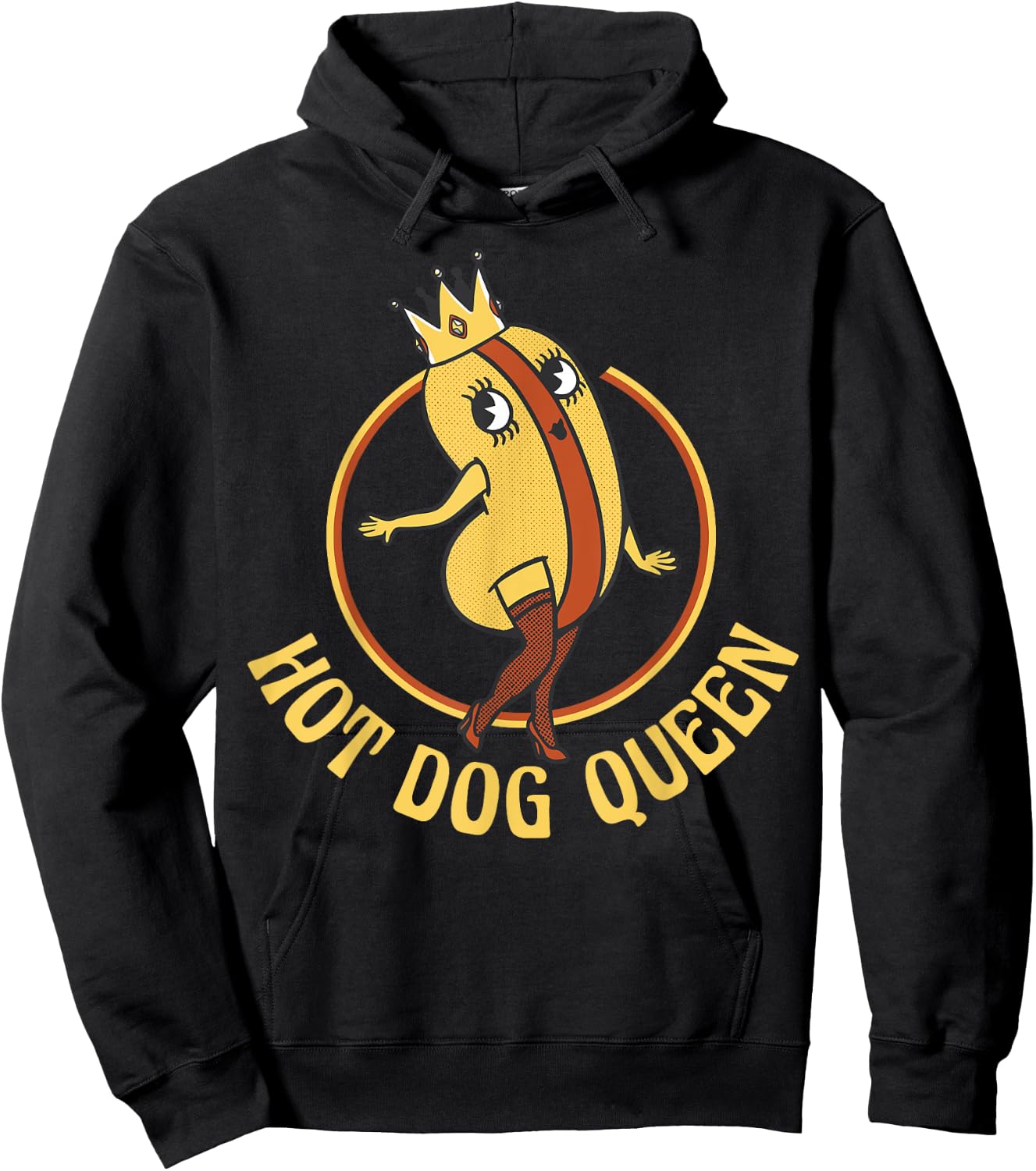 Hot Dog Queen Hoodie - Hoodie | Black