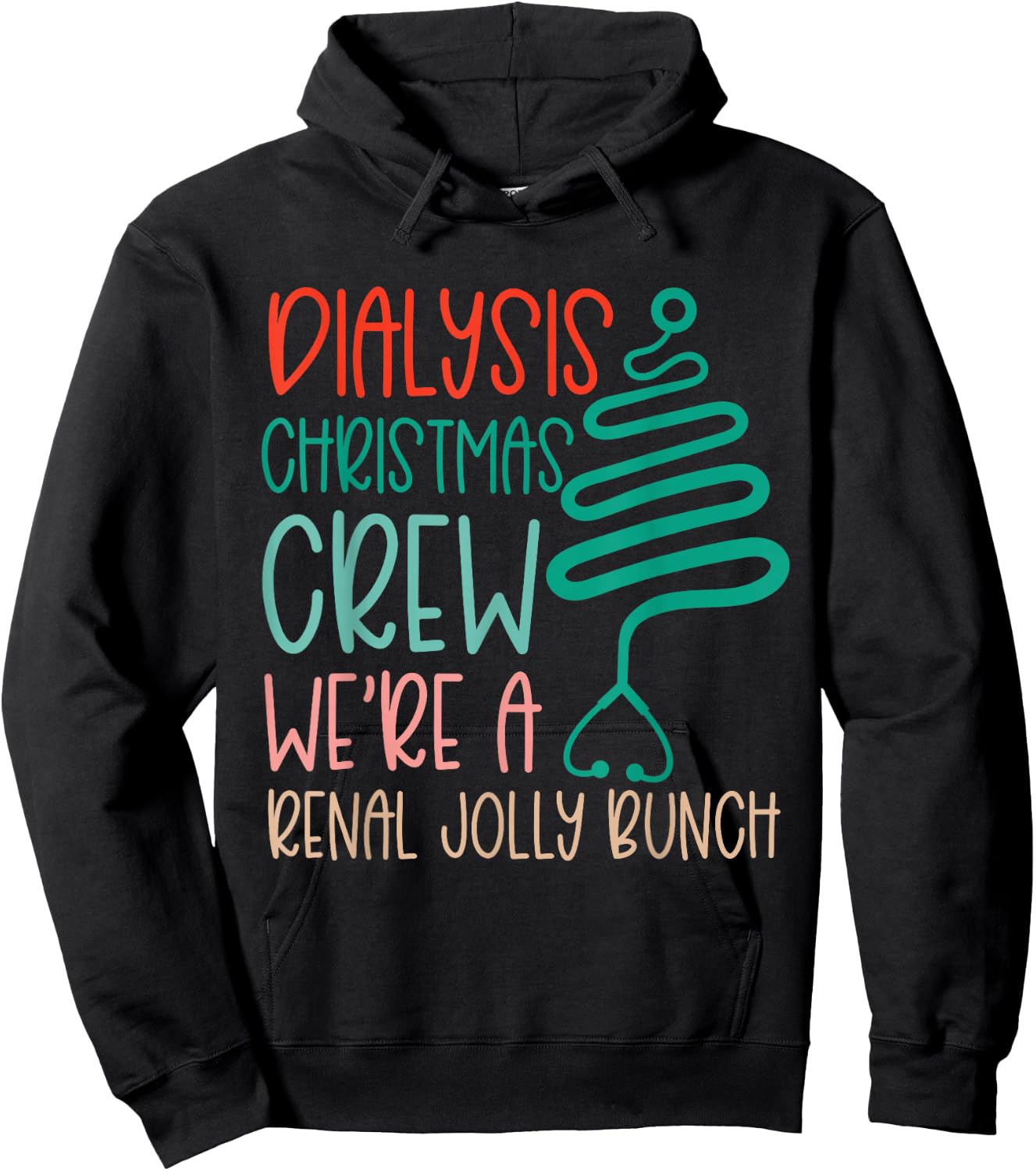 Christmas Dialysis Shirts Tech Nurse Technician Renal Joke Hoodie - Hoodie | Black