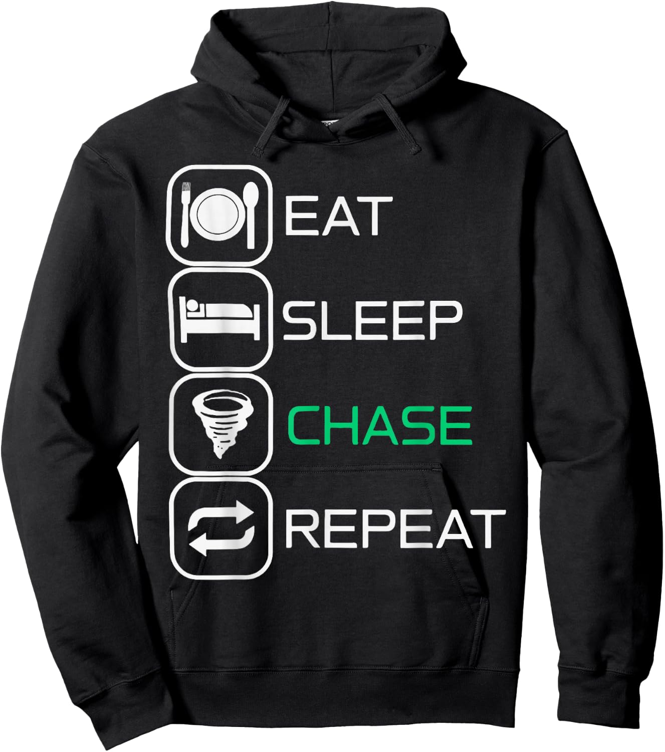 Eat sleep Chase Repeat Hoodie - Hoodie | Black