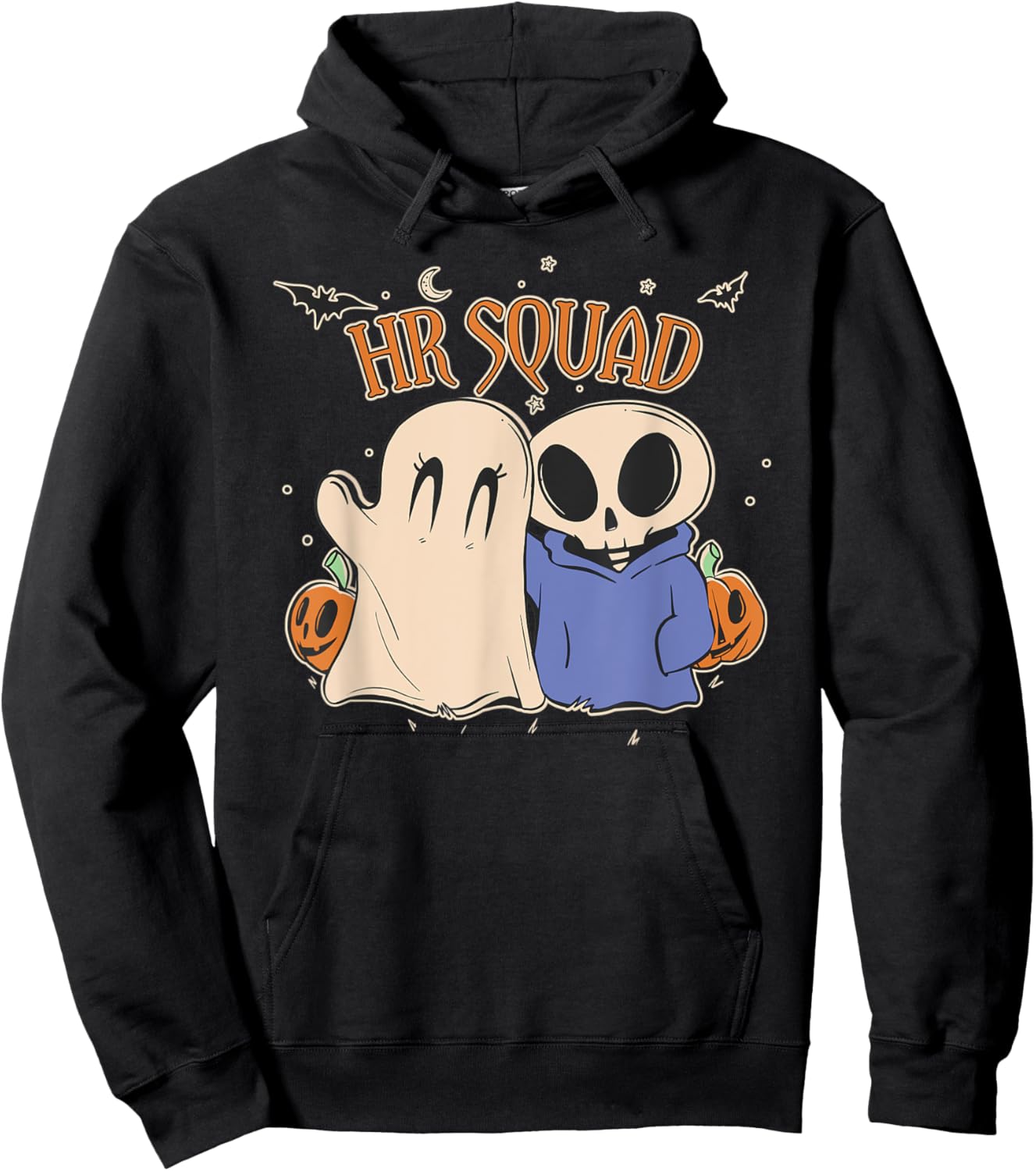 Halloween HR Squad Costume Funny Human Resource Hoodie - Hoodie | Black