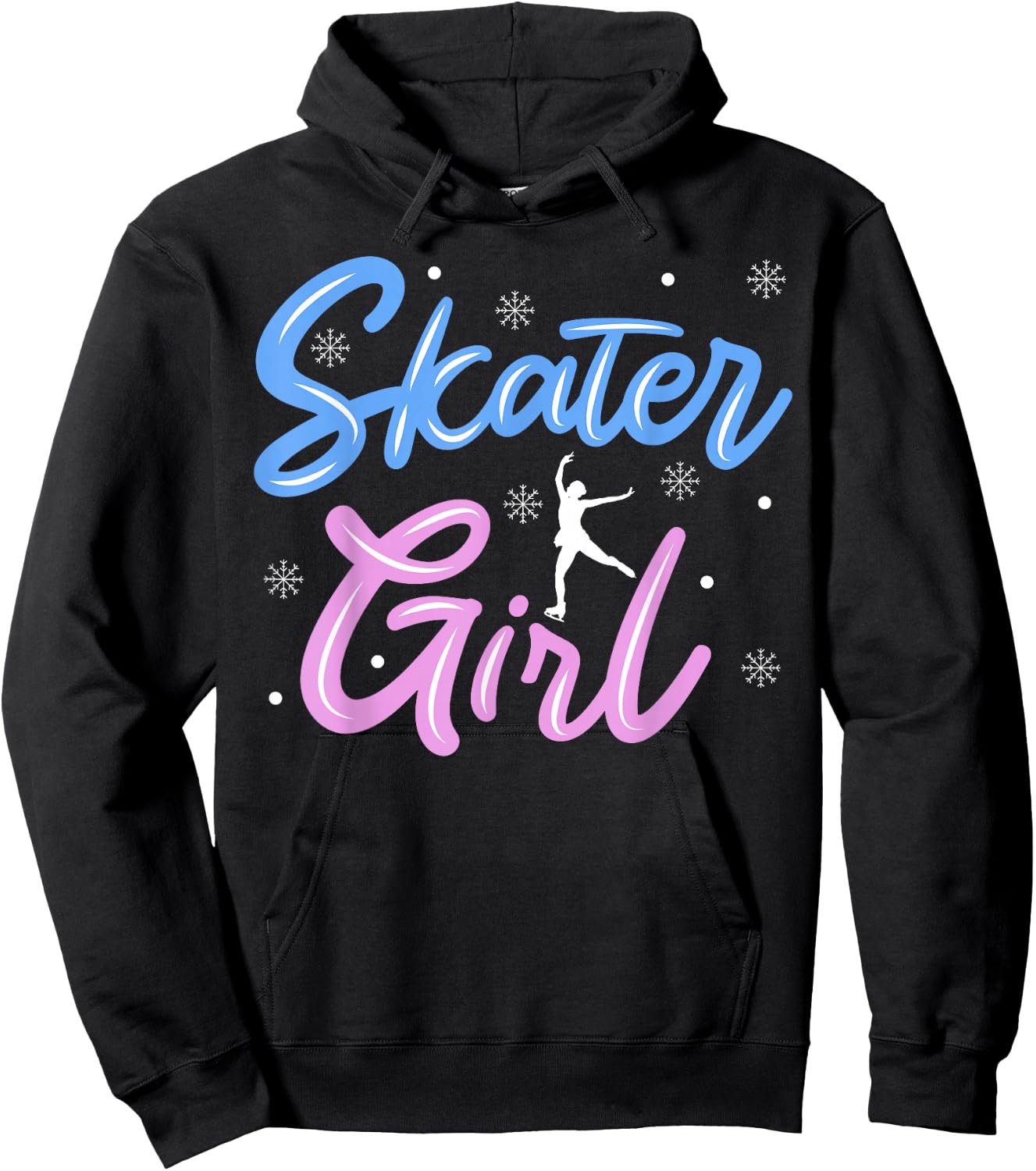 Skater Girl Ice Skating Figure Skating Hoodie - Hoodie | Black