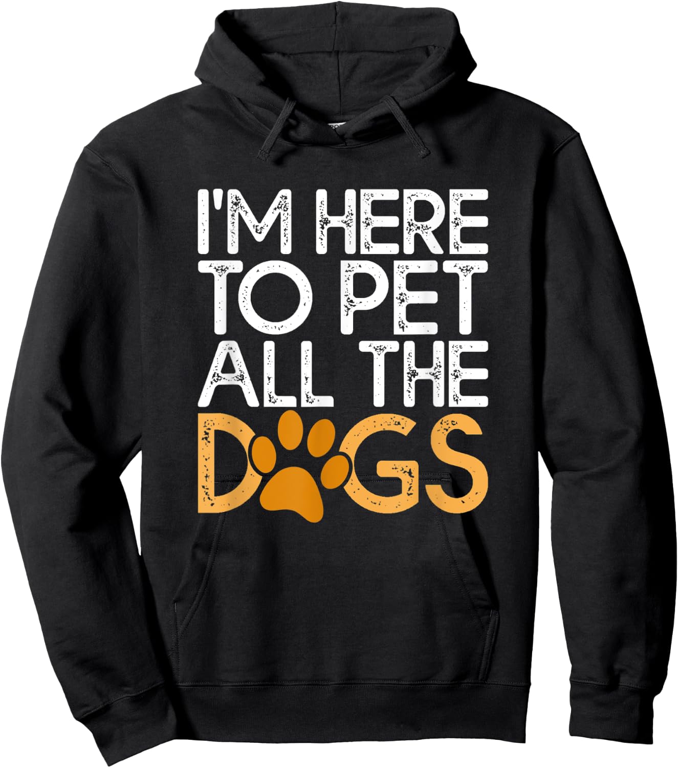 I’m Here to Pet All the Dogs | Voluntary Dog Rescue Events Women Kids Hoodie - Hoodie | Black