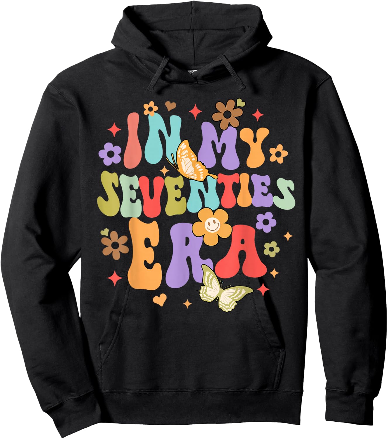 70th Birthday Party 70 Years Birthday In My Seventies Era Hoodie - Hoodie | Black
