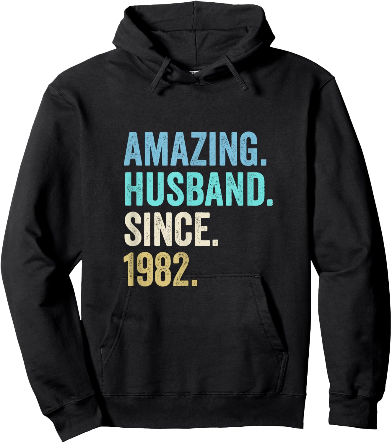 Amazing Husband Since 1982 43rd wedding anniversary 43 years Hoodie - Hoodie | Black