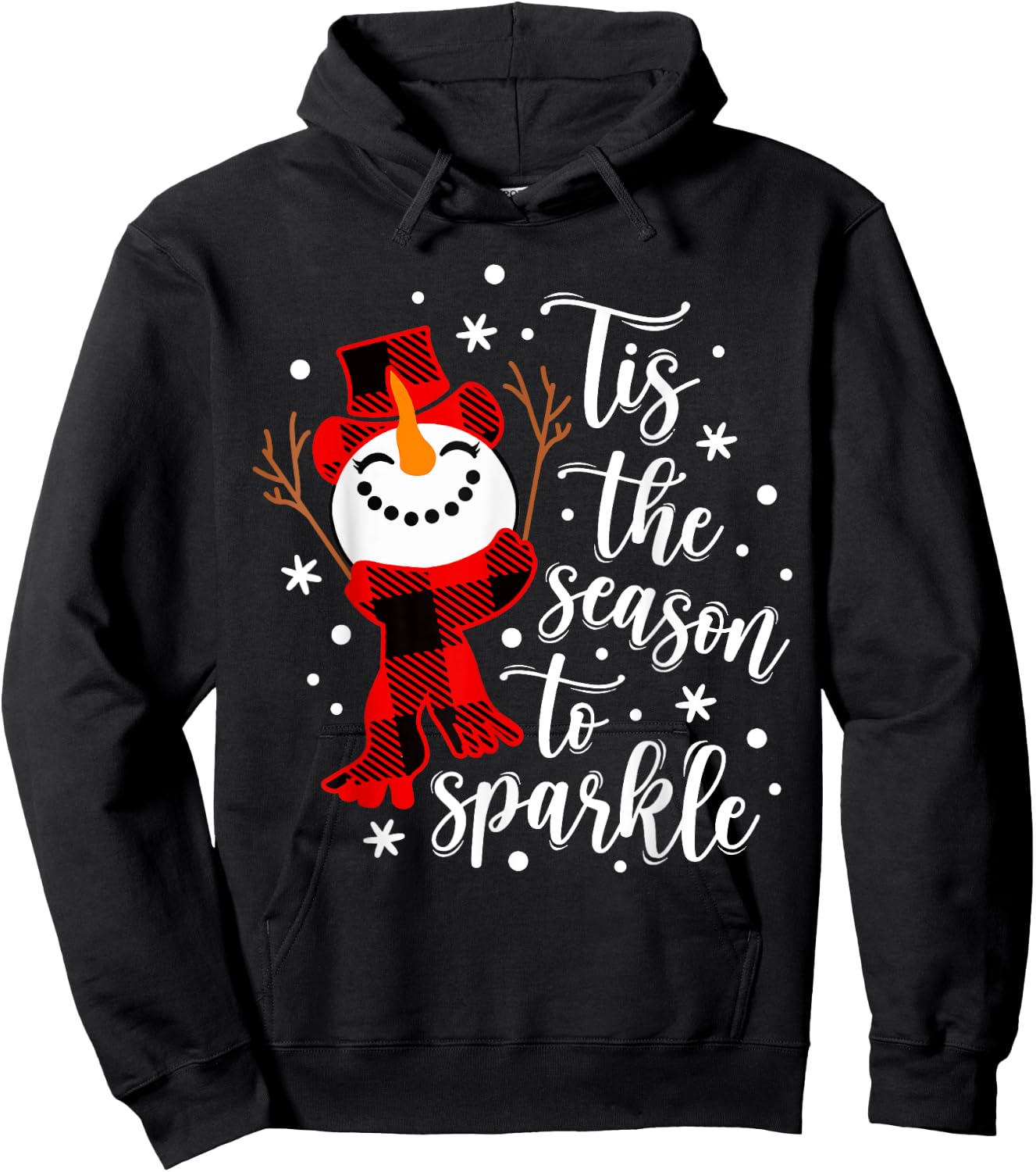 Tis The Season To Sparkle Matching Family Hoodie - Hoodie | Black