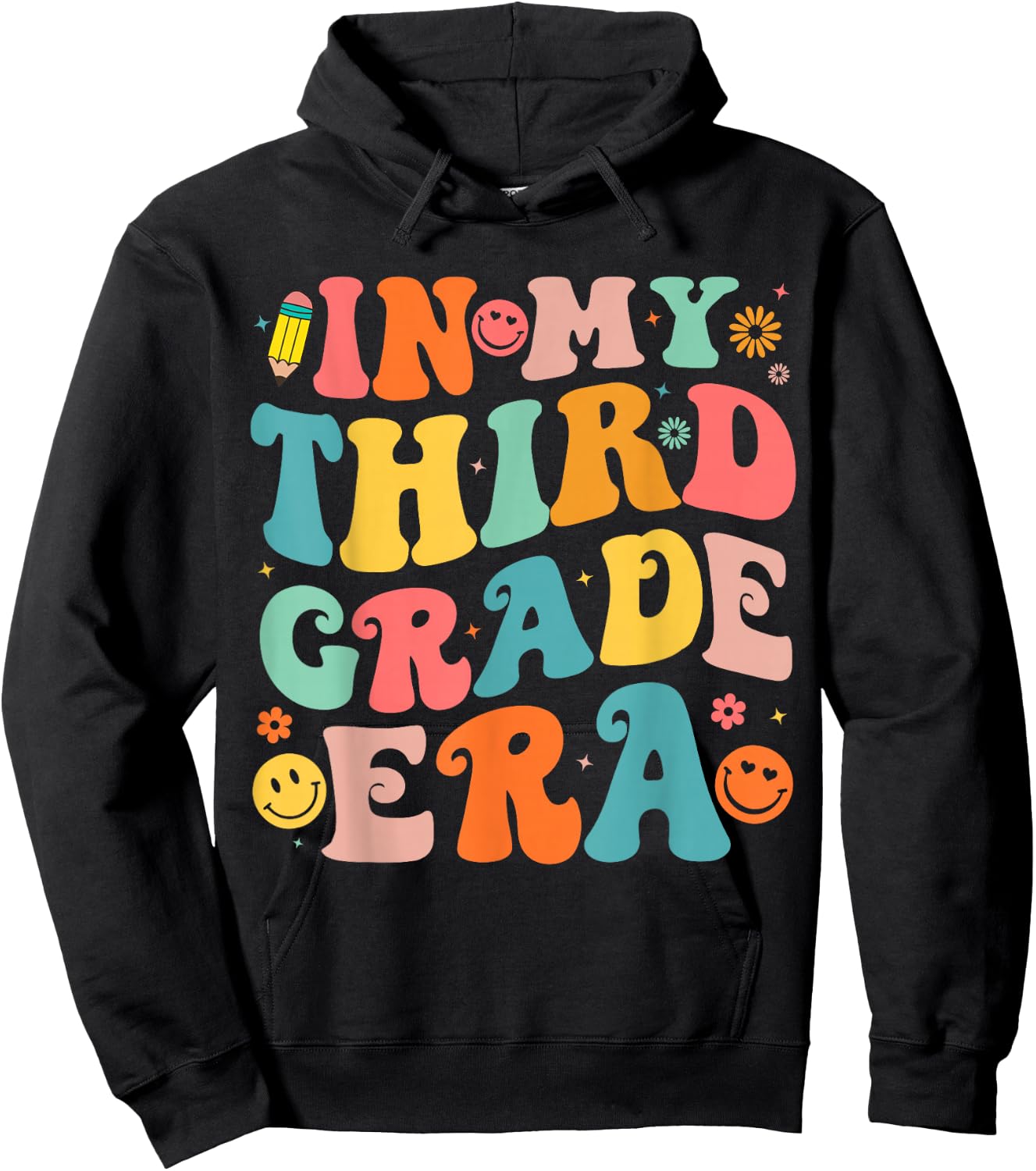 in My Third Grade Era 3rd Grade Teacher Back to School Hoodie - Hoodie | Black