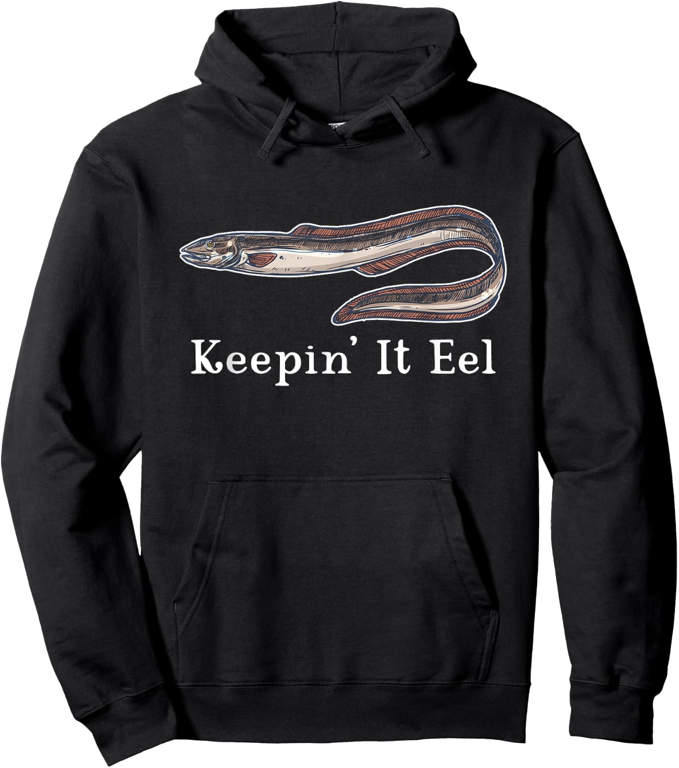 Eel Lover Eels Aquarium Funny Joke Men Women Boys Girls Hoodie - Hoodie | Black
