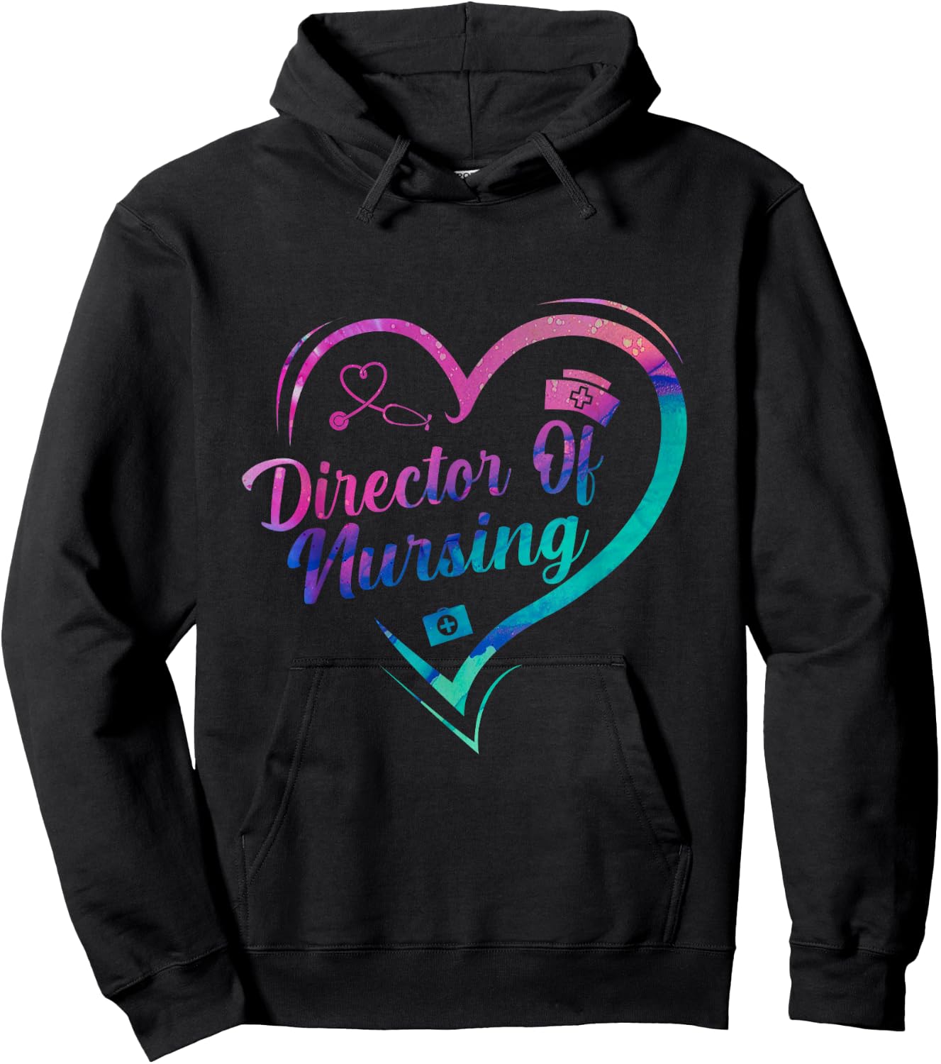 Director Of Nursing Stethoscope Director Nurse Week Hoodie - Hoodie | Black