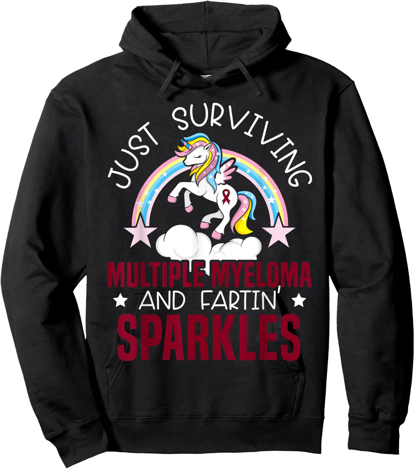 Multiple Myeloma Warrior Myeloma Cancer Awareness Hoodie - Hoodie | Black