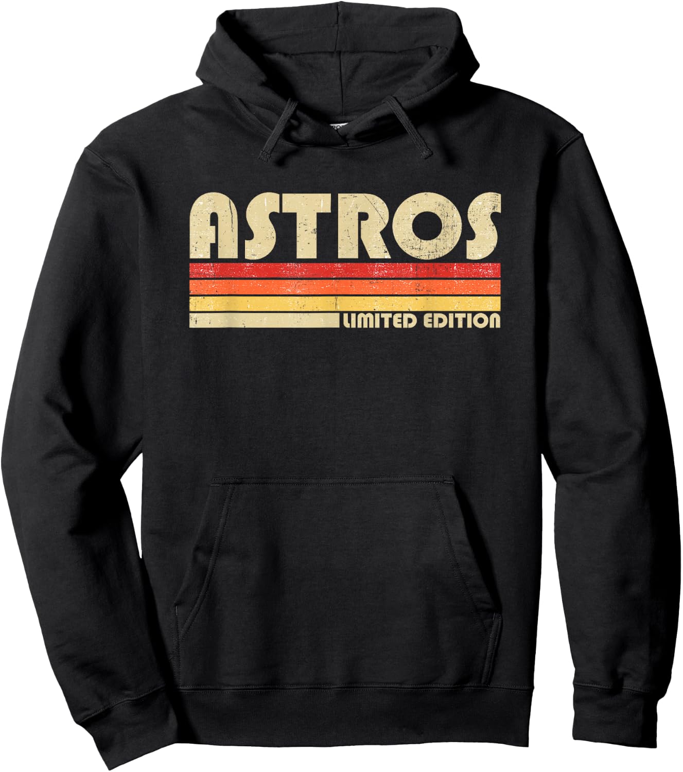 Astros Name Personalized Vintage Retro Gift Women Hoodie - Hoodie | Black