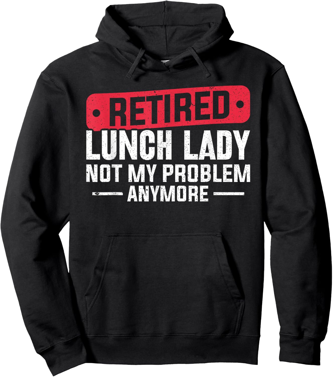 Retired Lunch Lady Apparel Women Grandma Food Cafeteria Hoodie - Hoodie | Black