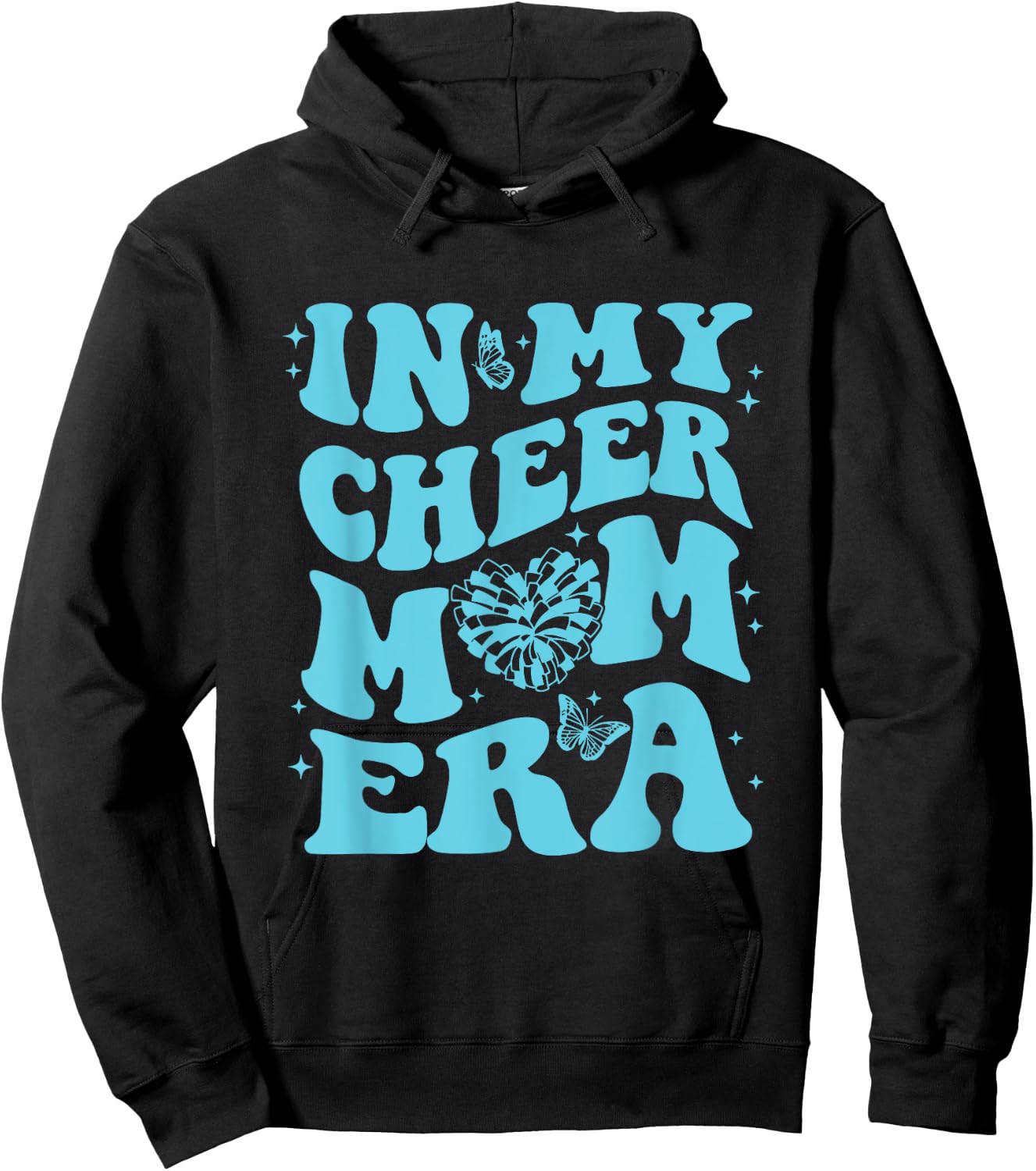 In My Cheer Mom Era Hoodie - Hoodie | Black