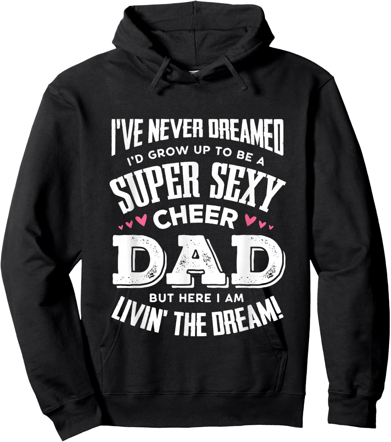 Funny Cheerleading Dad Father Cheer Dad Hoodie - Hoodie | Black