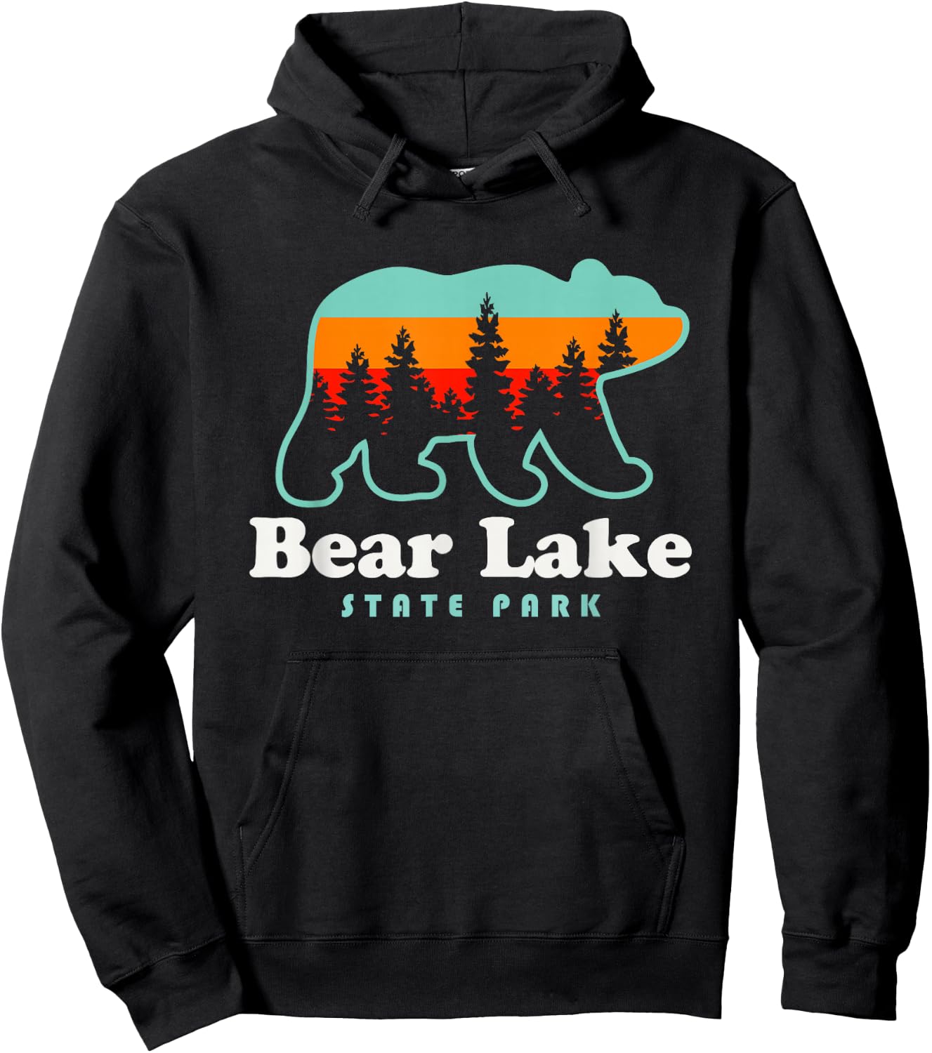 Bear Lake State Park Camping Utah Hiking Hoodie - Hoodie | Black