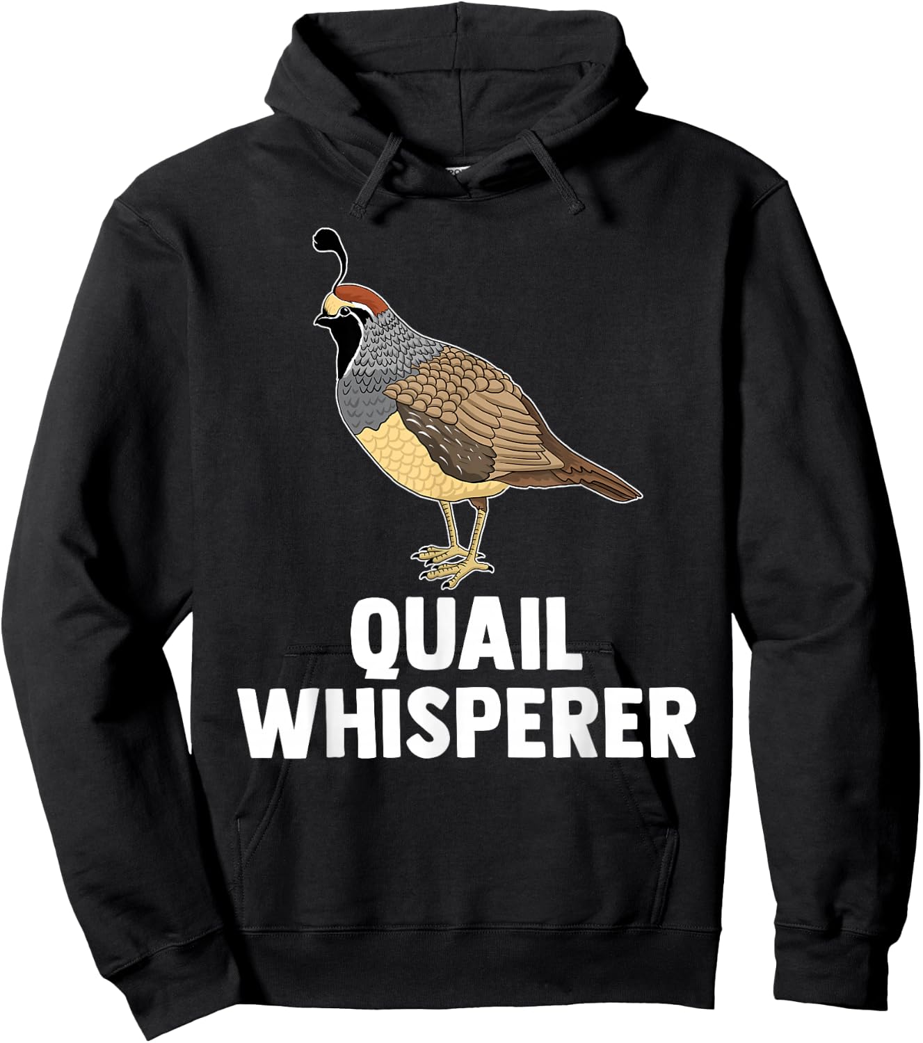 Cute Quail Design Women Kids Quail Bird Whisperer Hoodie - Hoodie | Black