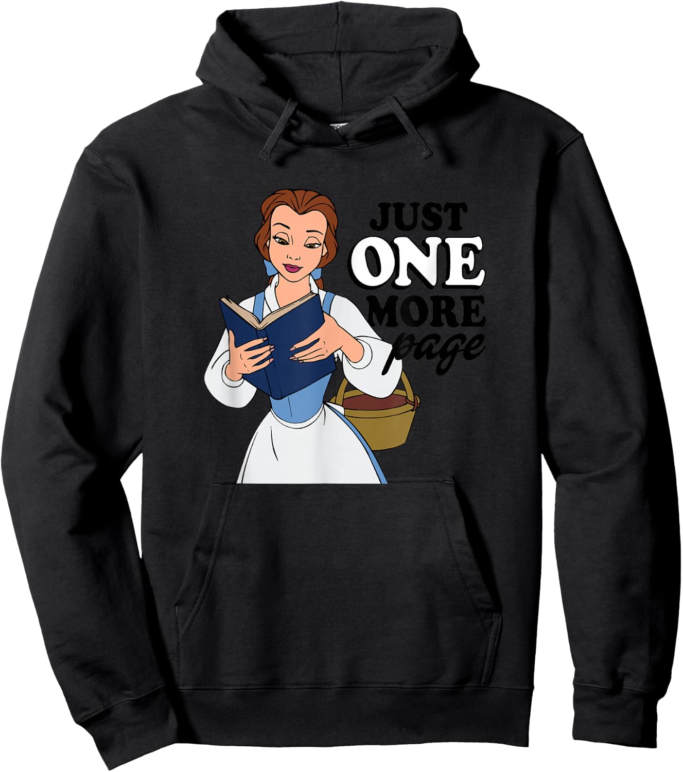 Disney Princess - Belle Just One More Page Hoodie - Hoodie | Black