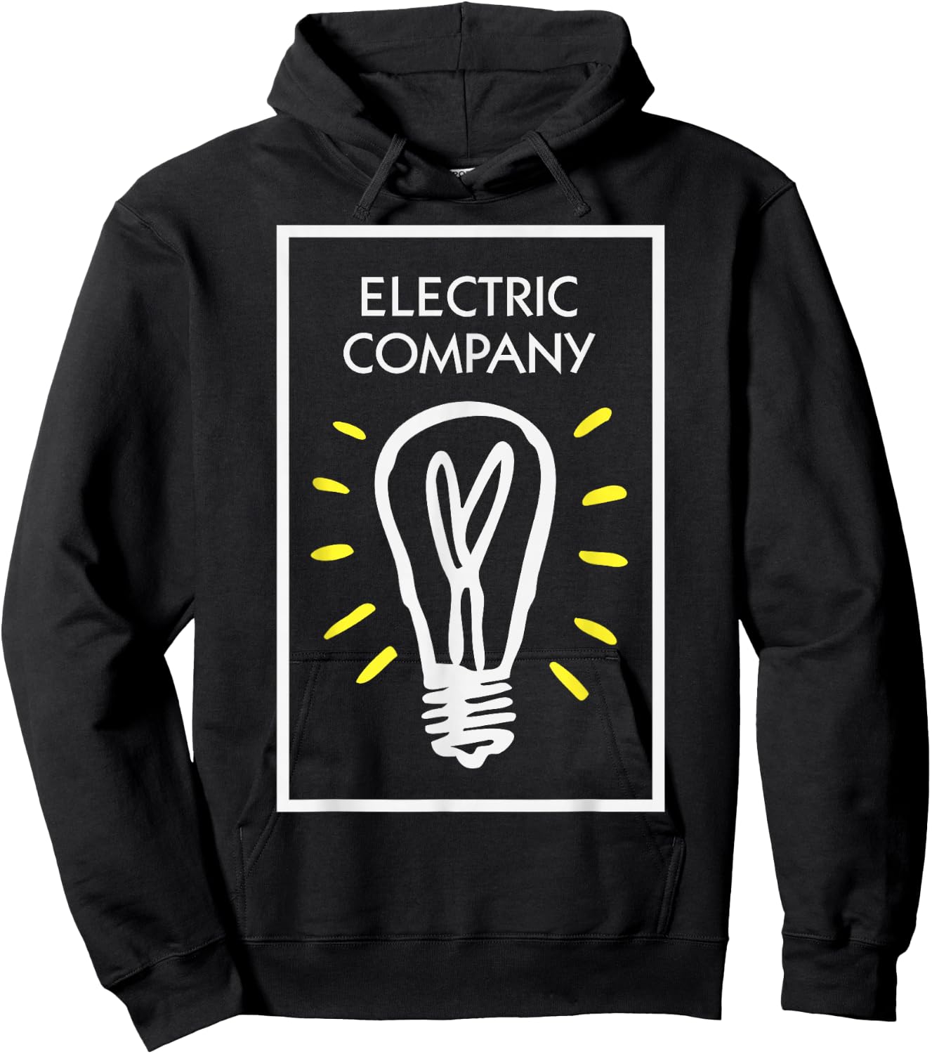 Monopoly Electric Company Icon Boxed Up Logo Hoodie - Hoodie | Black