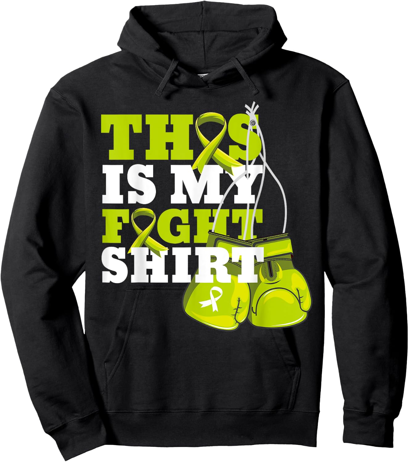 This Is My Fight Shirt Lymphoma Fighter Support Strong Hoodie - Hoodie | Black