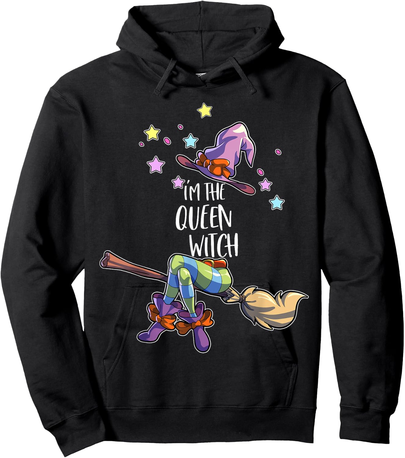 Queen Witch Halloween Group Matching Halloween Hoodie - Hoodie | Black