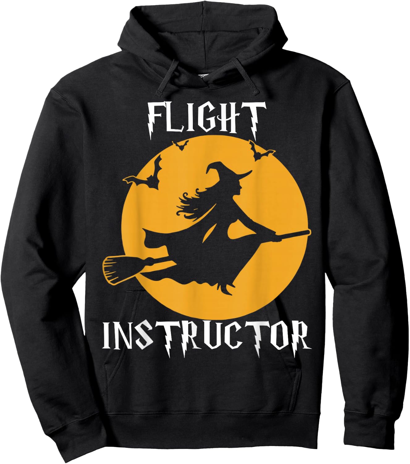 Flight Instructor Witch Halloween Hoodie - Hoodie | Black