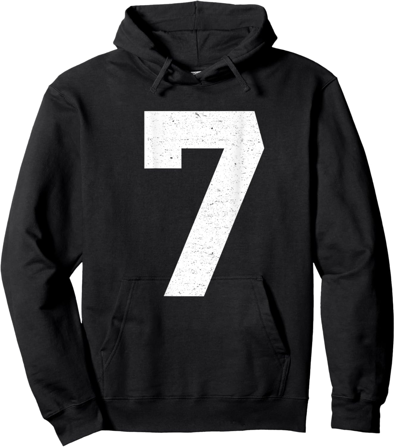 #7 Jersey Uniform Varsity Sports Number, 7th Birthday Hoodie - Hoodie | Black